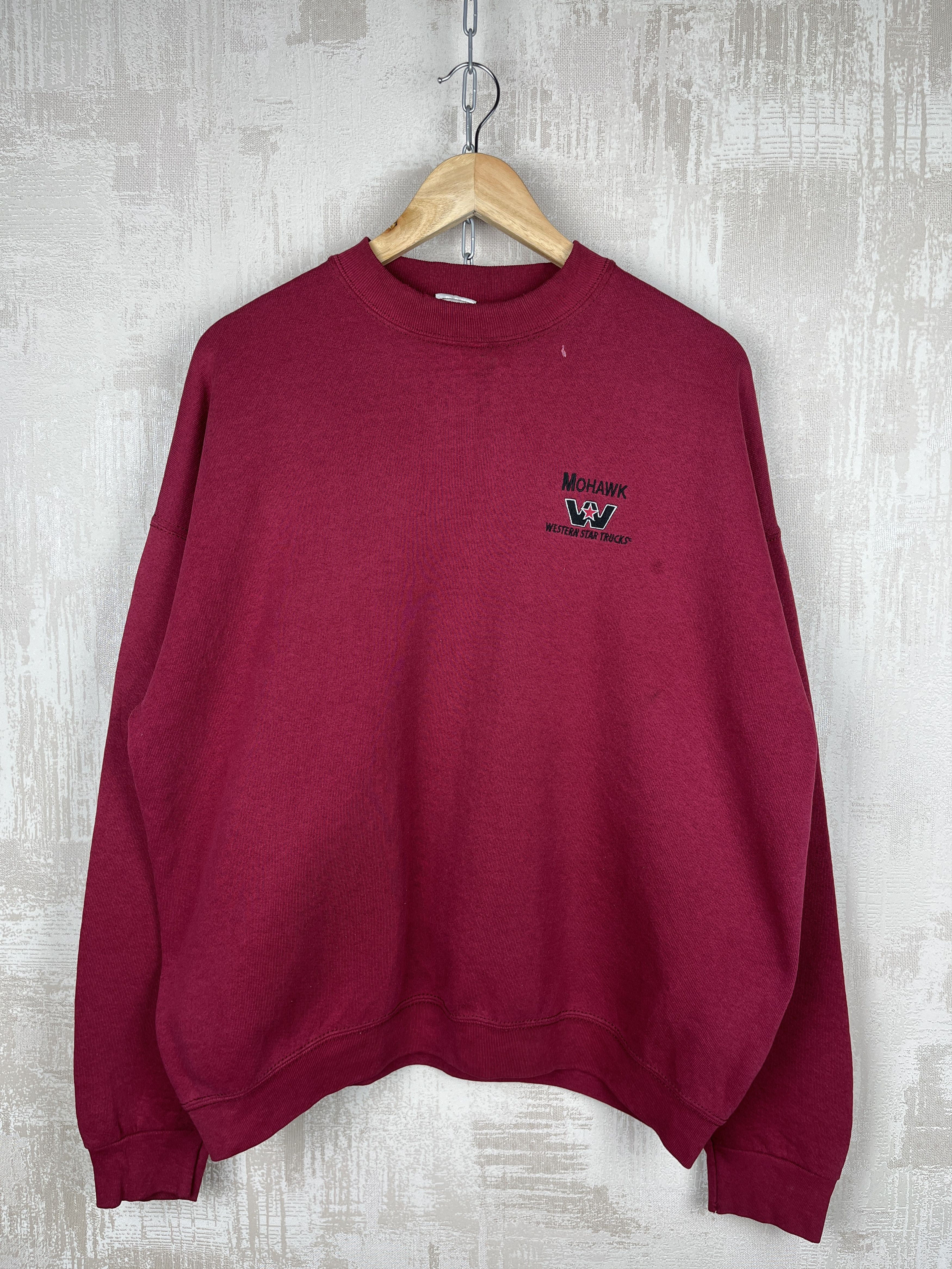 Fruit Of The Loom 90's MOHAWK Western Star Trucks Logo Vintage Sweatshirt USA Size US XL / EU 56 / 4 - 2 Thumbnail