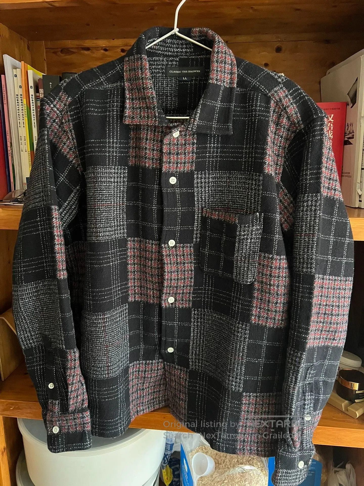 Japanese Brand The Browns Plaid Shirt Jacket. Size US L / EU 52-54 / 3 - 4 Thumbnail