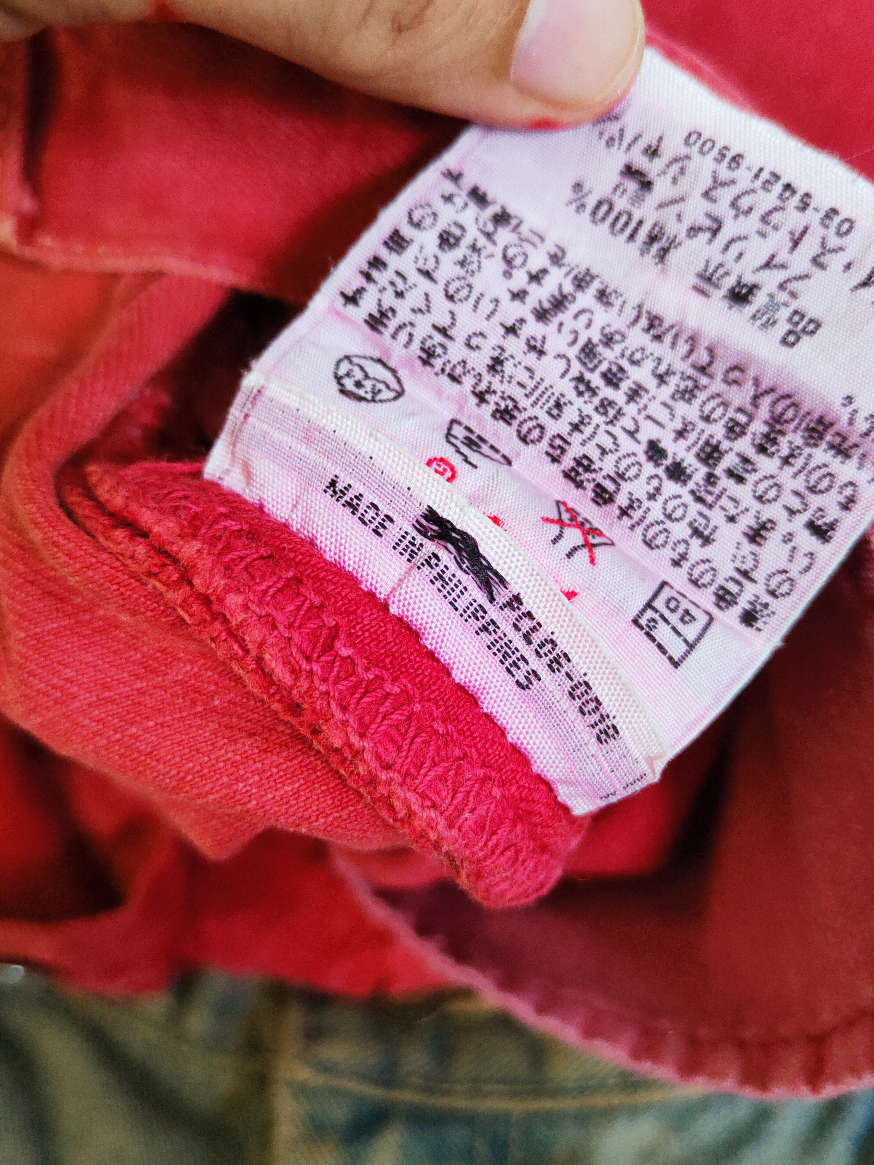 Levi's 501 Levi's Red Distressed Ripped denim #W505 Size US 29 - 18 Thumbnail