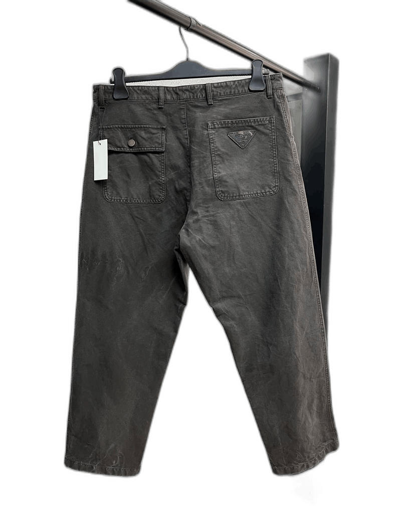 プラダキャップ Brandol / PRADA プラダ 帽子 サイド 三角ロゴ ベースボール