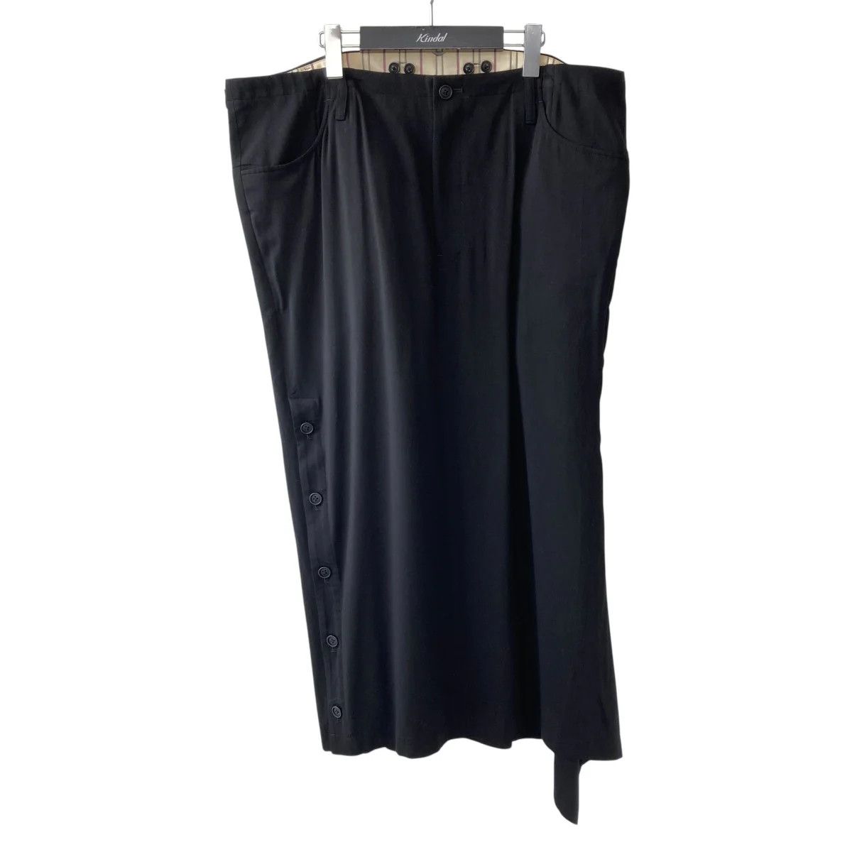 Yohji Yamamoto Yohji Yamamoto pour homme 24AW RIGHT SIDE VENTS SKIRT Size US 39 - 1 Thumbnail