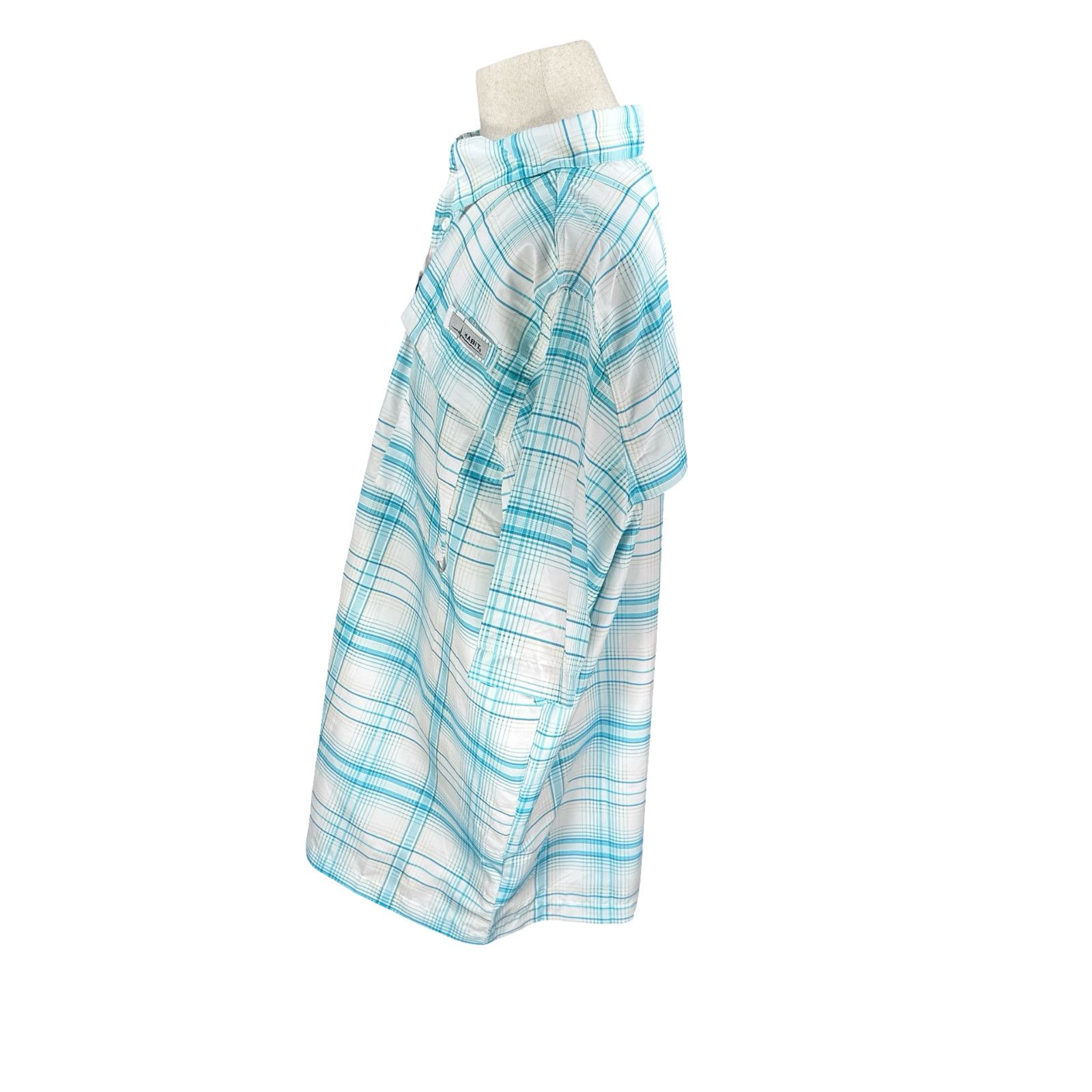 Other Habit Fishing Shirt Men 2XL XXL Blue Curacao Upstream Plaid Size US XXL / EU 58 / 5 - 4 Thumbnail