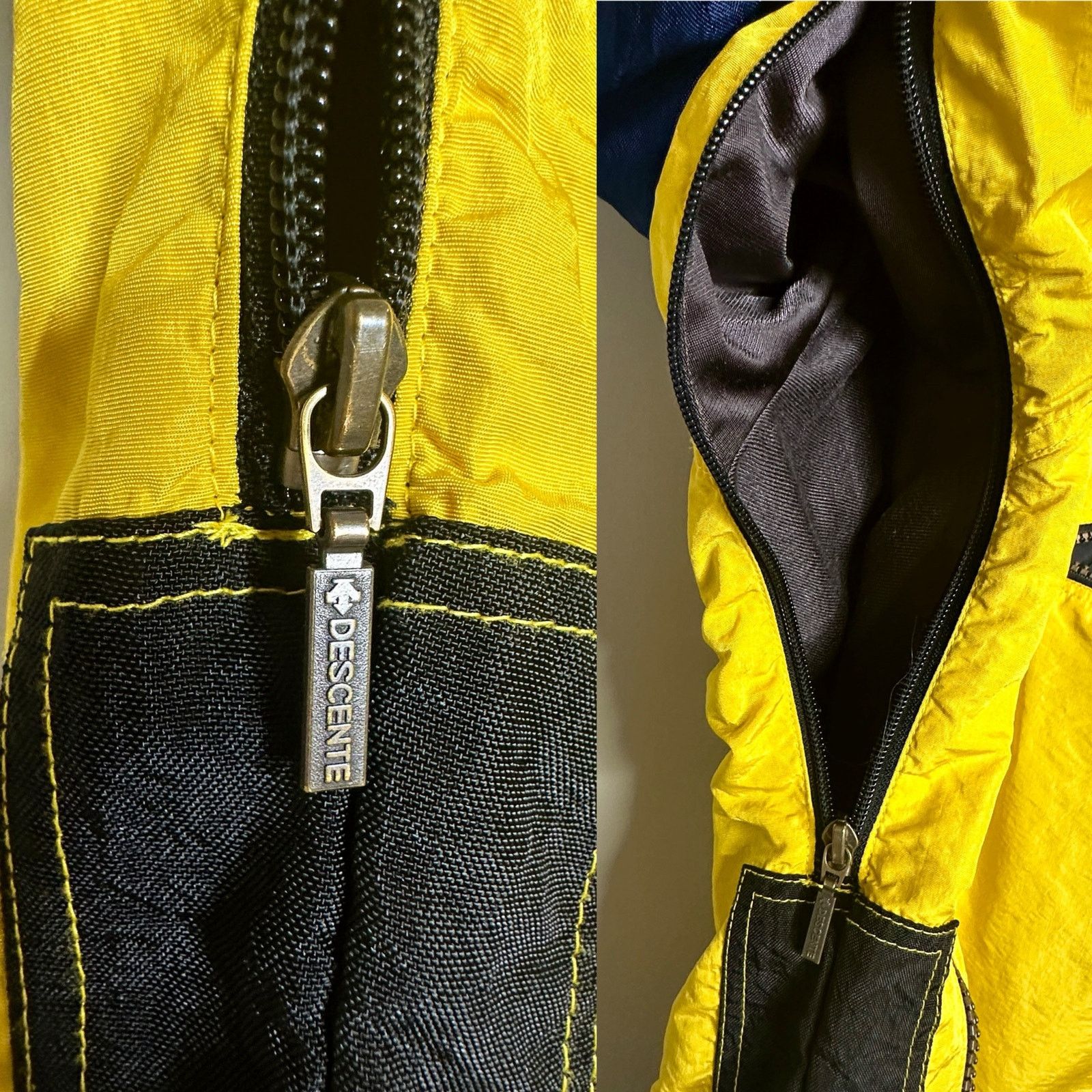 Descente Descente 90s Rare VNTG HalfZip Yellow Parka Aztec Ski Jacket Size US M / EU 48-50 / 2 - 8 Thumbnail
