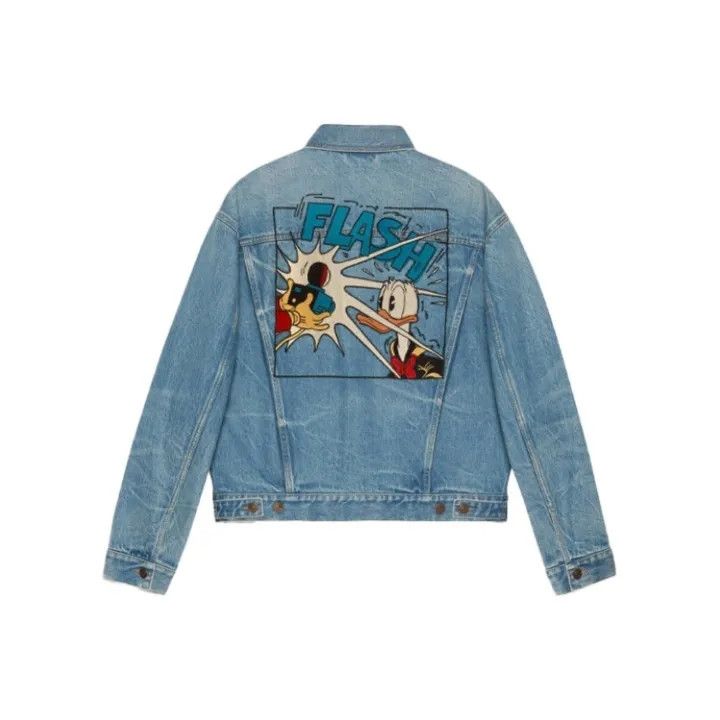 Gucci Gucci x Disney Donald Duck Embroidered Denim Jacket Size US M / EU 48-50 / 2 - 1 Thumbnail