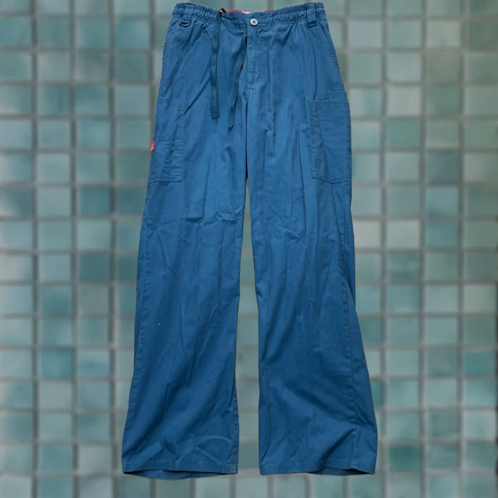 Dickies Dickies Pants Mens Small Blue EDS Signature Scrubs Cargo Pockets Straight Leg Size US 29 - 1 Thumbnail