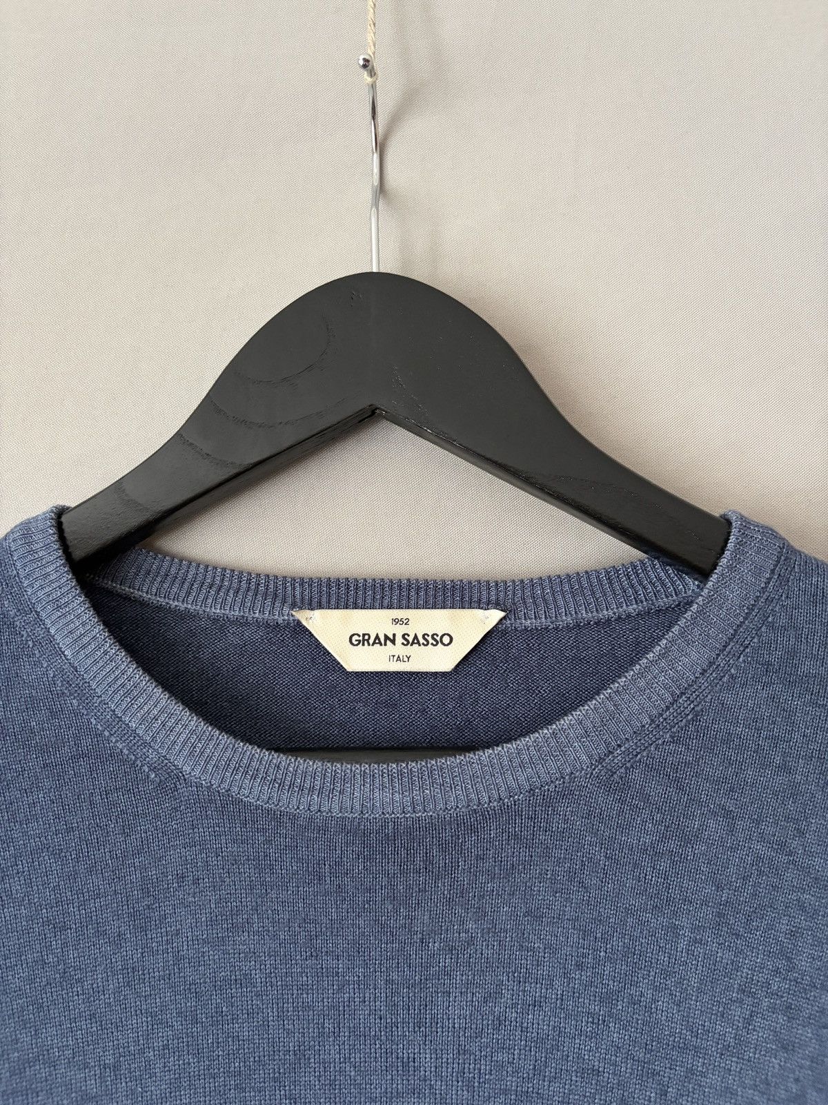 Gran Sasso Gran Sasso Sky Blue Wool Sweater Pullover Size US XL / EU 56 / 4 - 5 Thumbnail