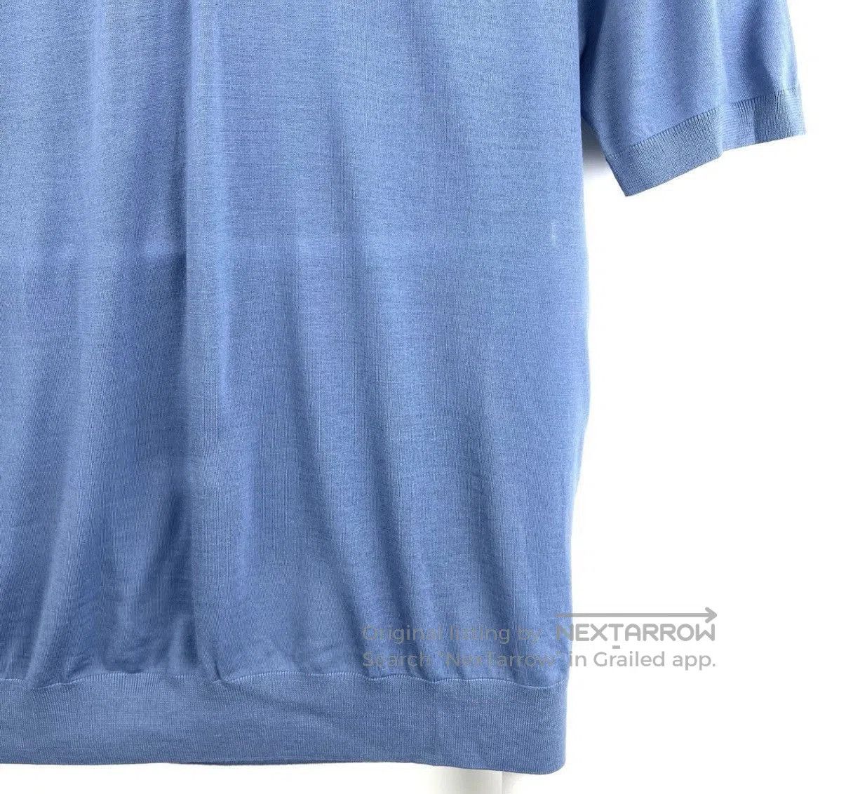 Prada Blue Short Sleeve Polo Shirt Size L. Size US L / EU 52-54 / 3 - 5 Thumbnail