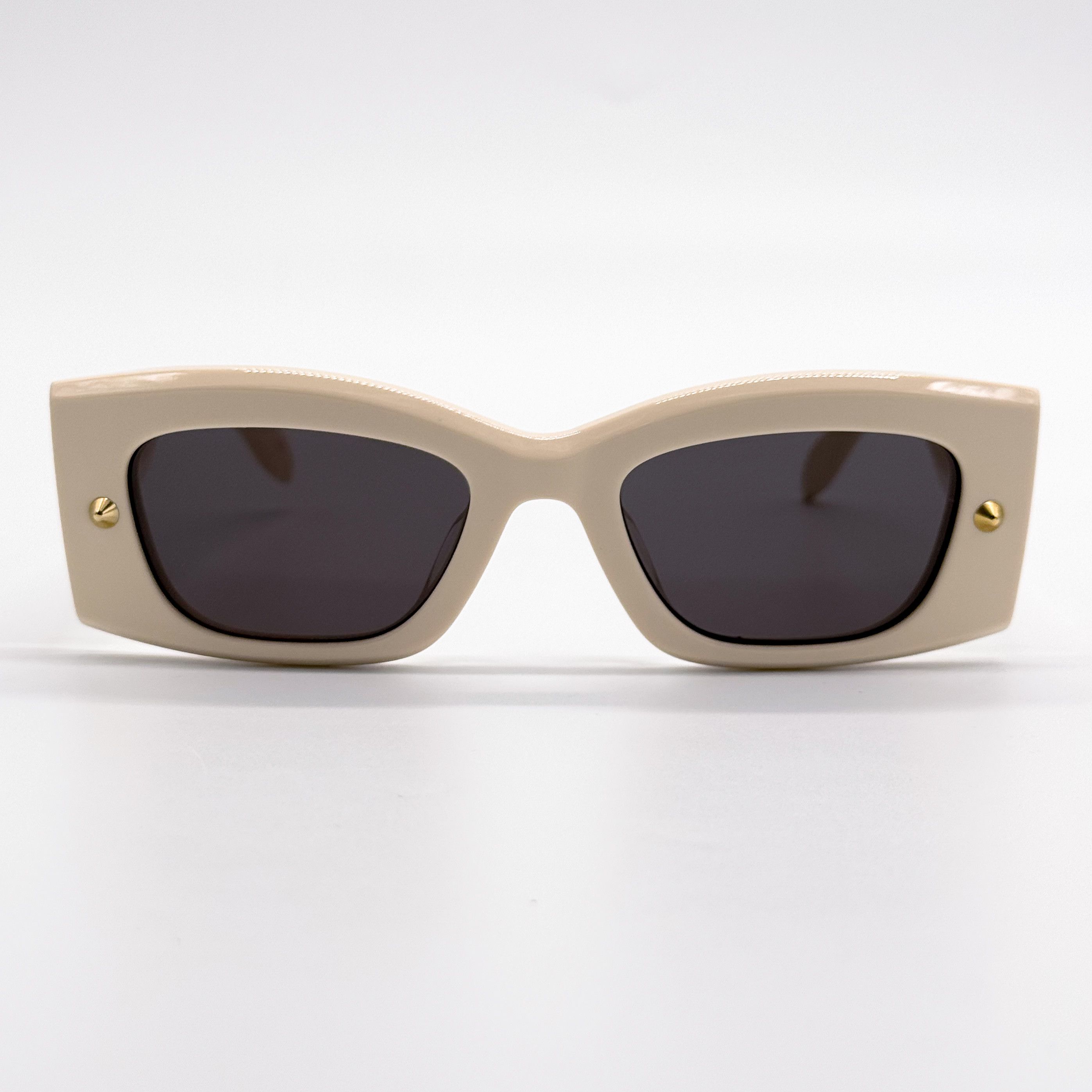 Alexander McQueen NEW ALEXANDER MCQUEEN AM0426S 005 IVORY SUNGLASSES Size ONE SIZE - 4 Thumbnail