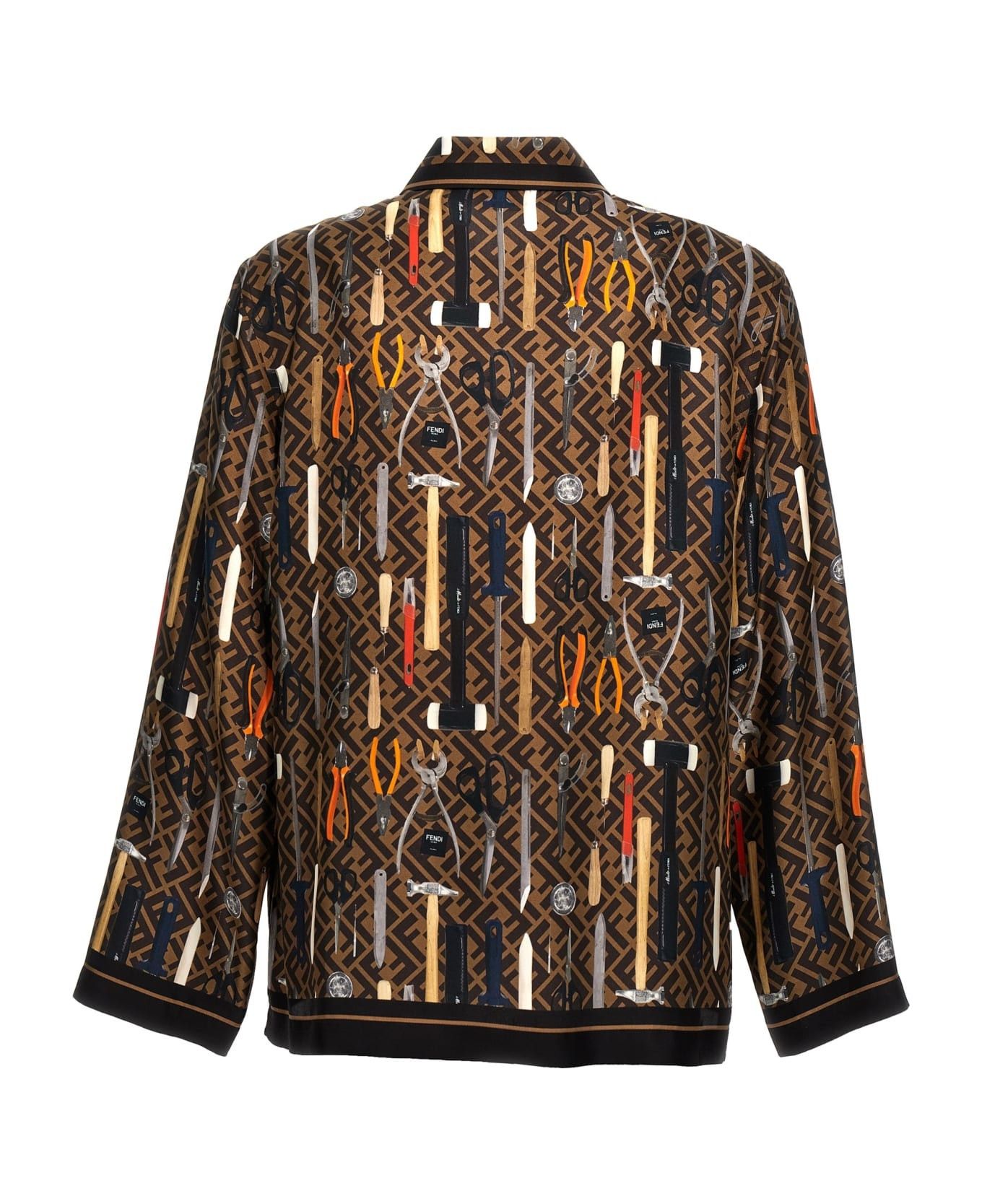 Fendi o1s1wg111025 Shirt in Multicolor Size US M / EU 48-50 / 2 - 2 Thumbnail