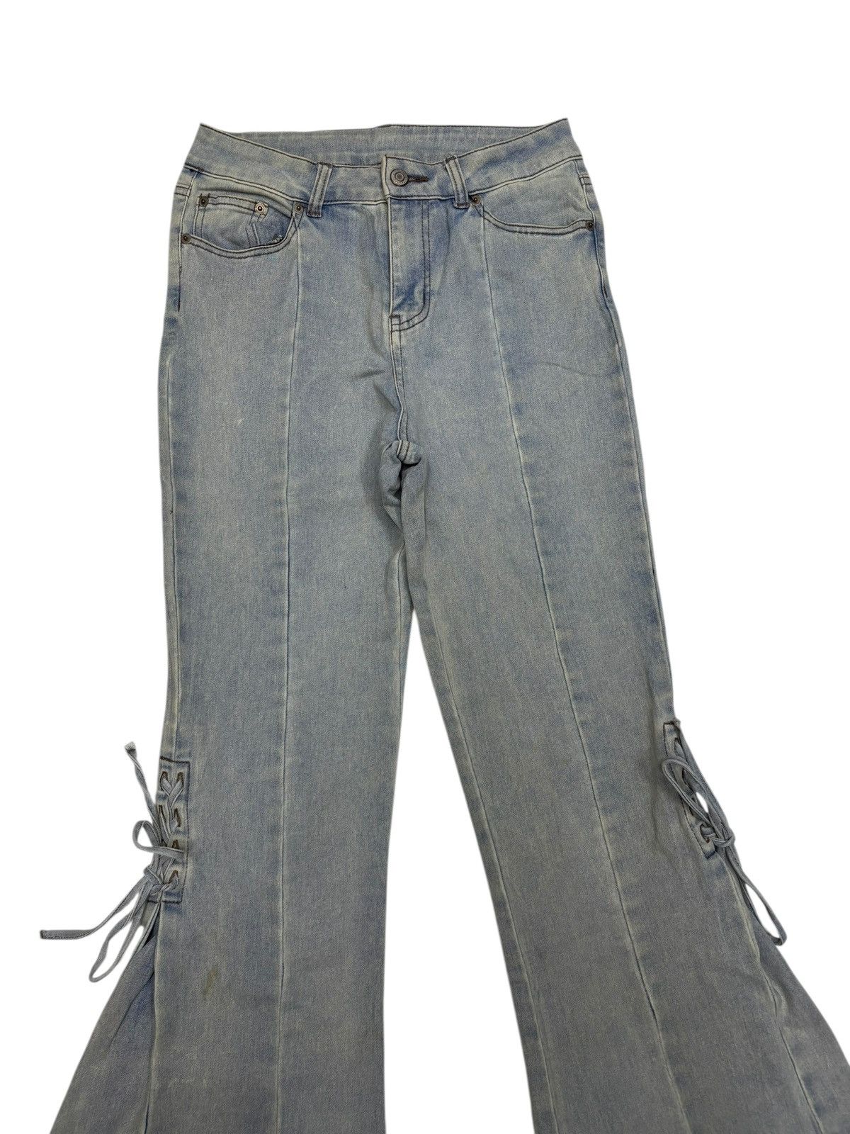 Le Grande Bleu (L.G.B.) 💥FLARE JEANS LACE UP IFSIXWASNINE LGB STYLE JEANS Size US 26 / EU 42 - 5 Thumbnail
