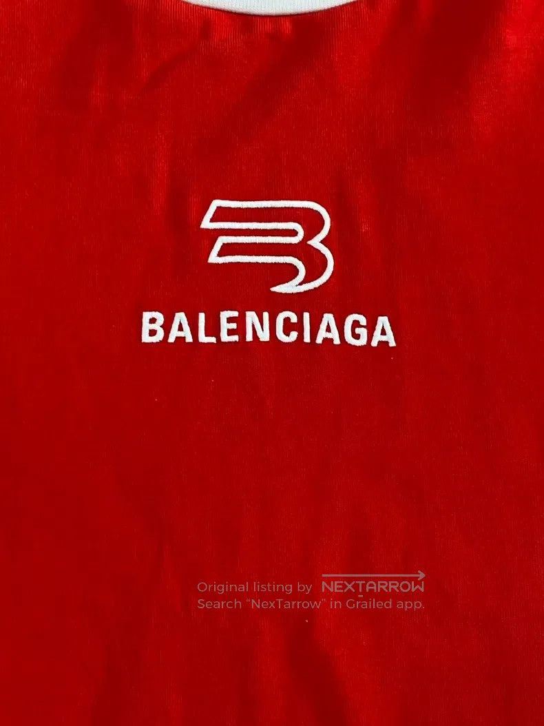 Balenciaga Balenciaga Logo Print Casual Round Neck Short Sleeve T-Shi Size US L / EU 52-54 / 3 - 3 Thumbnail