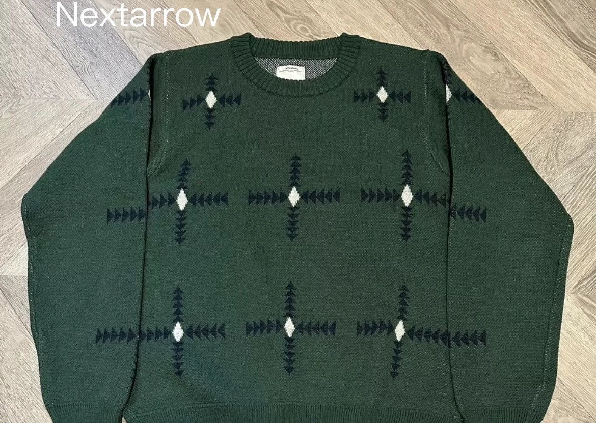 トップス visvim VINTAGE JACQUARD KNIT 5 VISVIM 18AW VINTAGE JACQUARD KNIT Woolen Knitted Shirt