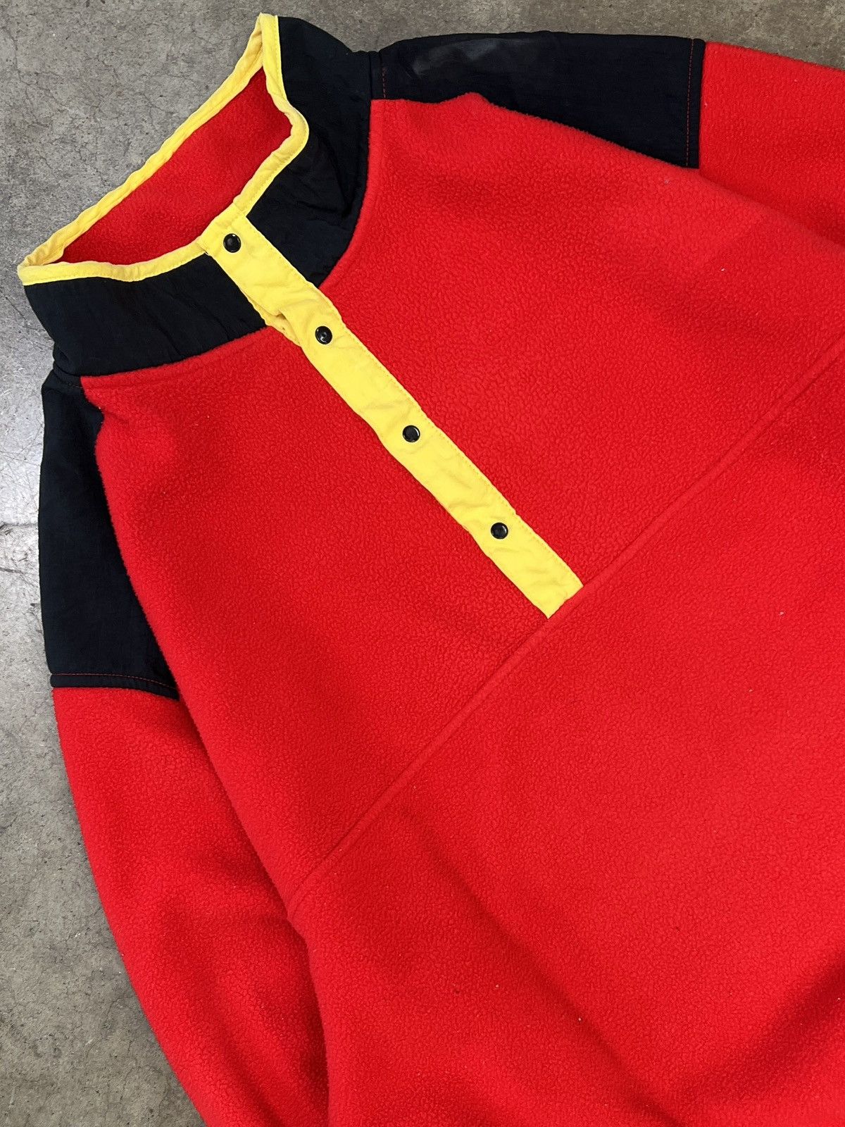 Marlboro Vintage Marlboro Quarter Button Fleece Pullover Large Size US L / EU 52-54 / 3 - 1 Thumbnail