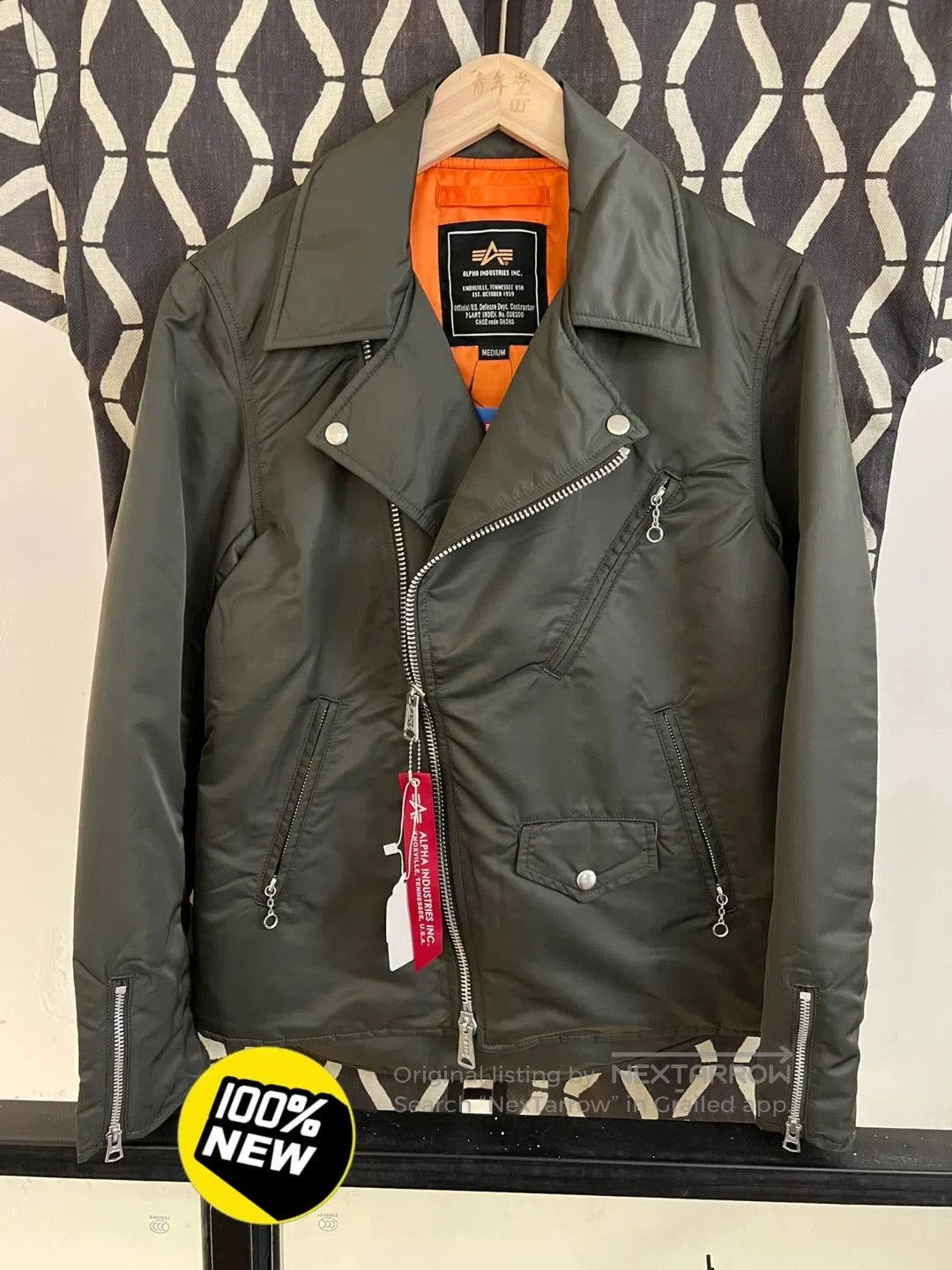 Japanese Brand new alpha motorcycle jacket in size medium. Size US M / EU 48-50 / 2 - 1 Thumbnail