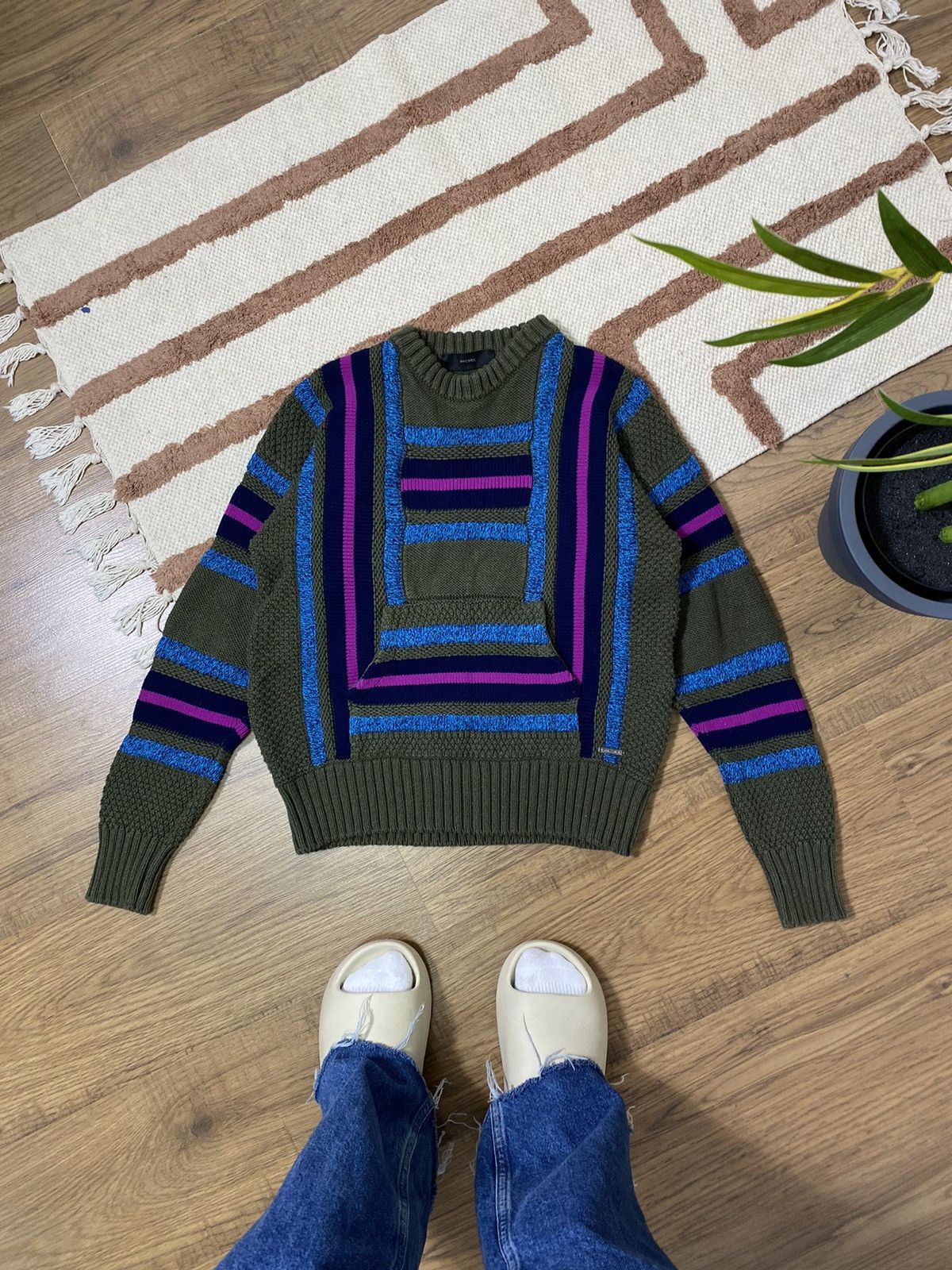 Diesel VINTAGE DIESEL COOGI STYLE KNITTED SWEATER Size S / US 4 / IT 40 - 1 Thumbnail