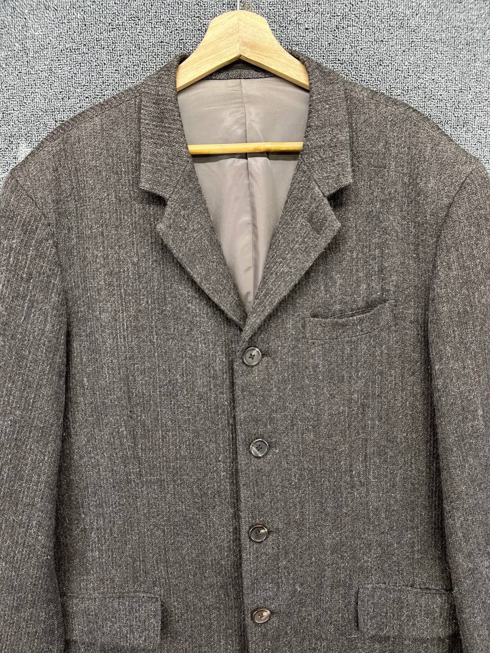 Vintage × Yohji Yamamoto Vintage 80s Yohji Yamamoto Y’S For Men Wool Jacket Size US L / EU 52-54 / 3 - 6 Thumbnail