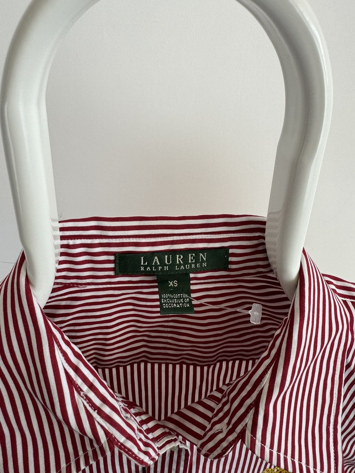 Lauren Ralph Lauren × Vintage Vintage Lauren Ralph Lauren Striped Long Sleeve Shirt Size XS / US 0-2 / IT 36-38 - 3 Thumbnail