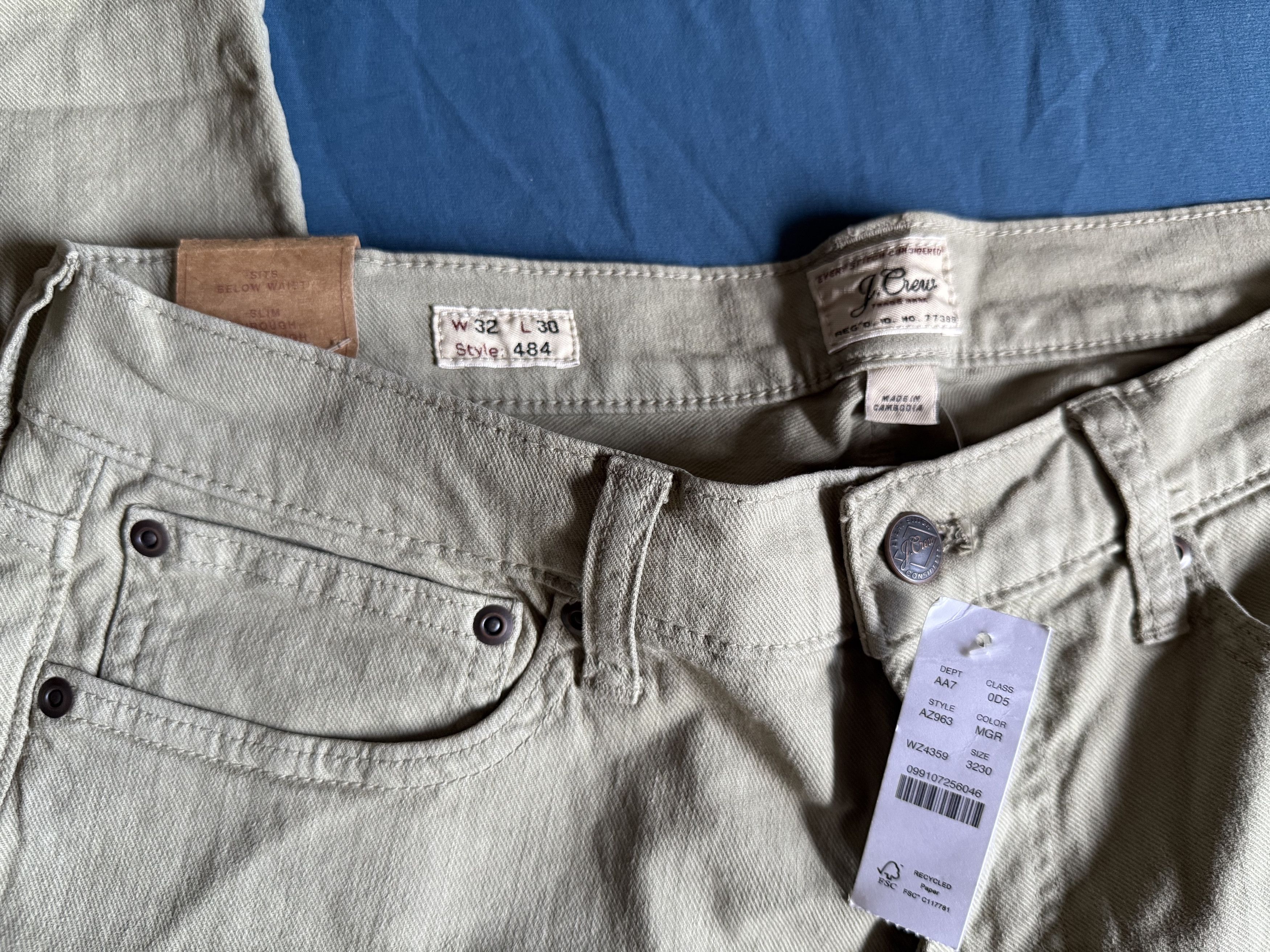 J.Crew J. Crew 484 Slim Fit Garment Dyed Pant 32x30 $118 Size US 32 / EU 48 - 4 Thumbnail