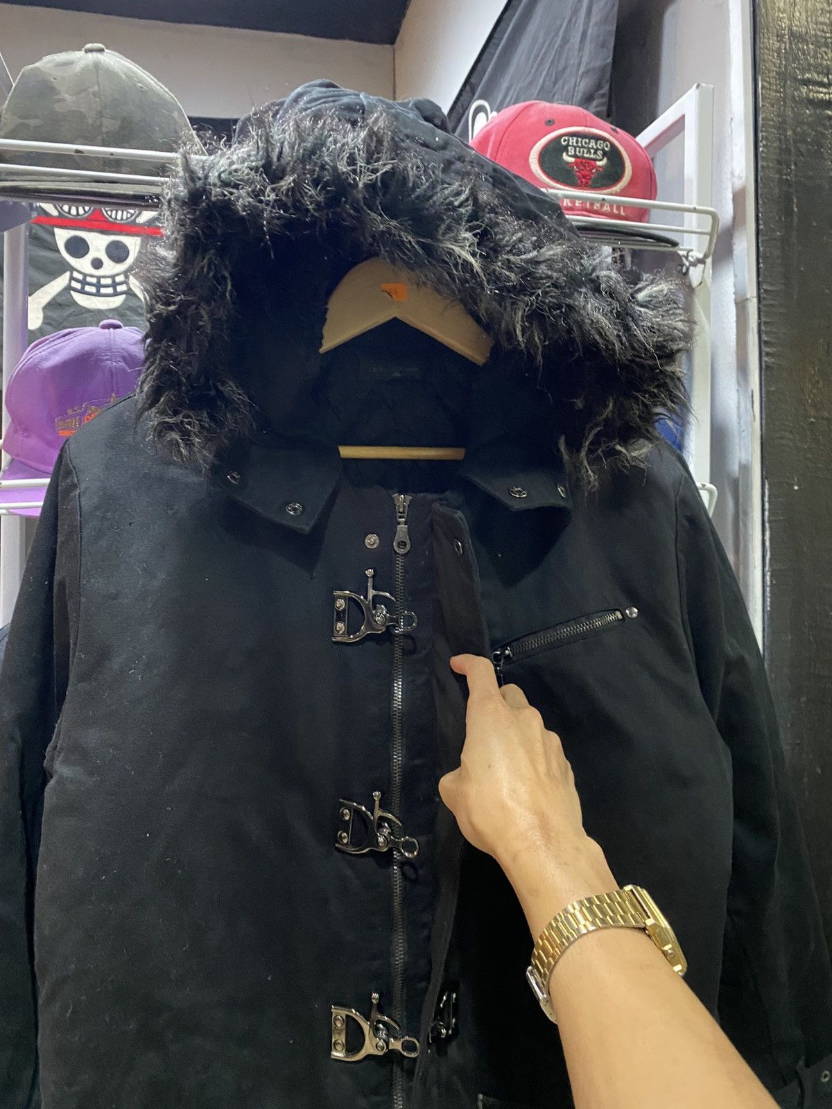 If Six Was Nine × In The Attic × Vintage In The Attic Fur Jacket Punk Helmut Lang Astro Inspired Size US L / EU 52-54 / 3 - 12 Thumbnail