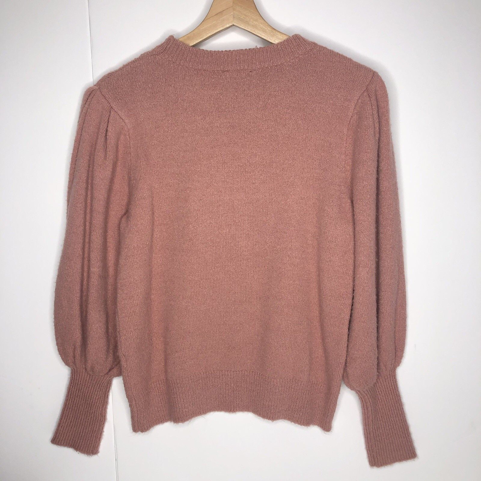 Other Cliche Women Knit Blush Pink Sweater XS Juliet Sleeve Hand Size XS / US 0-2 / IT 36-38 - 3 Thumbnail