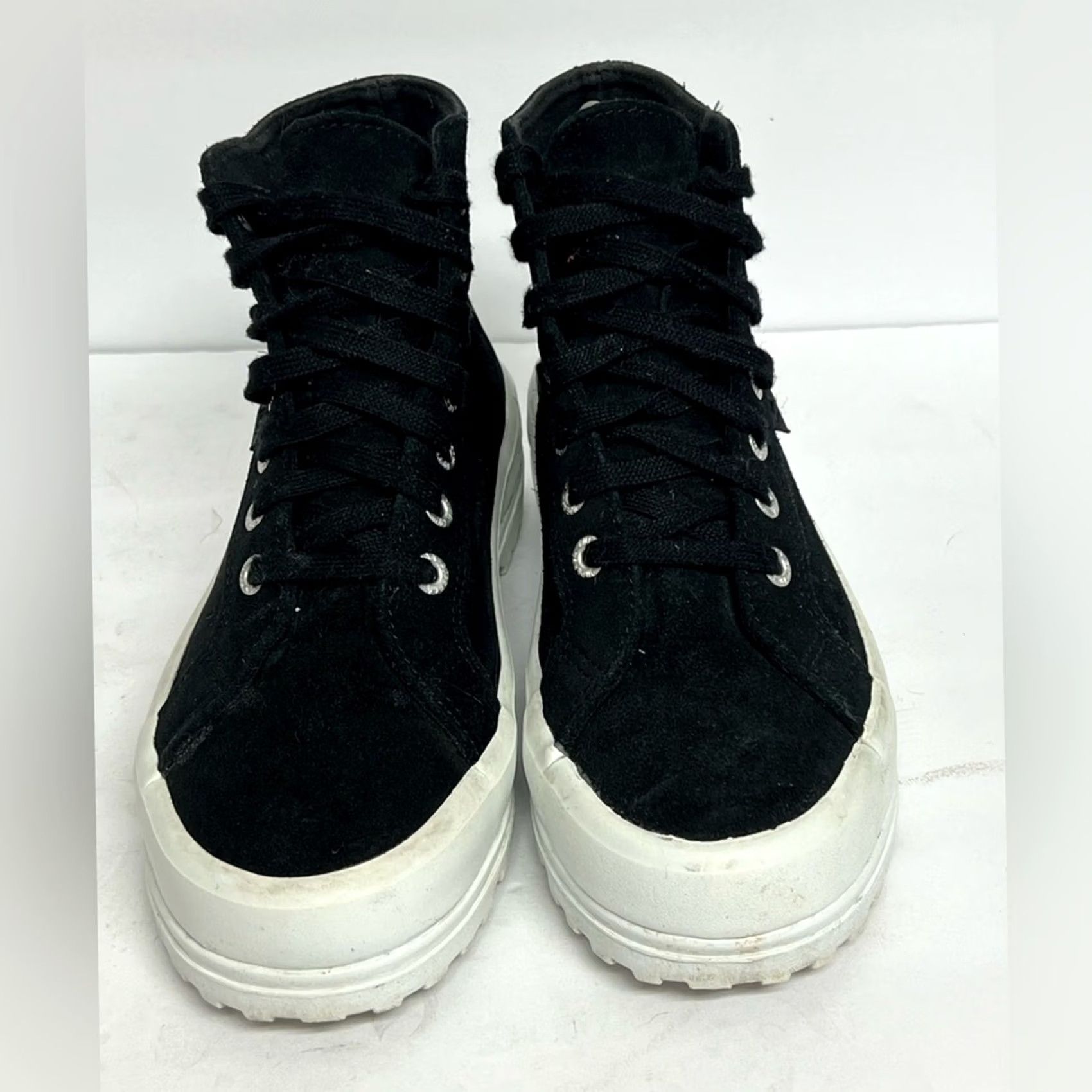 Superga Superga Black Platform Sneakers Lace Up Size 38 US 7.5 W Size M / US 6-8 / IT 42-44 - 5 Thumbnail
