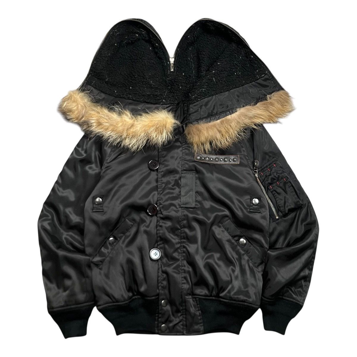 If Six Was Nine B.A.P N2B Military Jacket Vkei Style Size US M / EU 48-50 / 2 - 2 Thumbnail