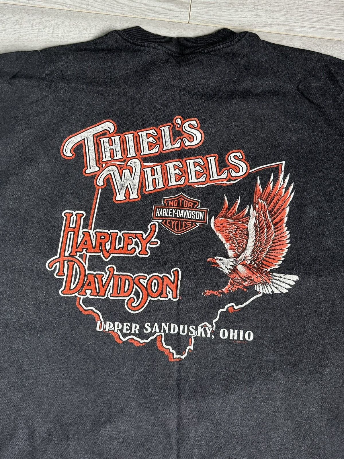 Harley Davidson × Vintage Vintage Harley Davidson Oversized T-Shirt 1998 USA Ohio Size US XXL / EU 58 / 5 - 7 Thumbnail