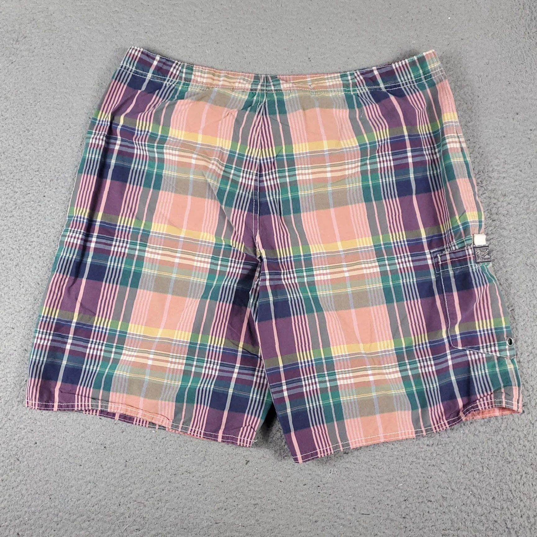 Polo Ralph Lauren VINTAGE Polo Ralph Lauren Shorts Mens 32 Pink Plaid Bottom Trunks Beach Aloha American Classic Hawaiian 90s Mens Size US 32 / EU 48 - 7 Thumbnail