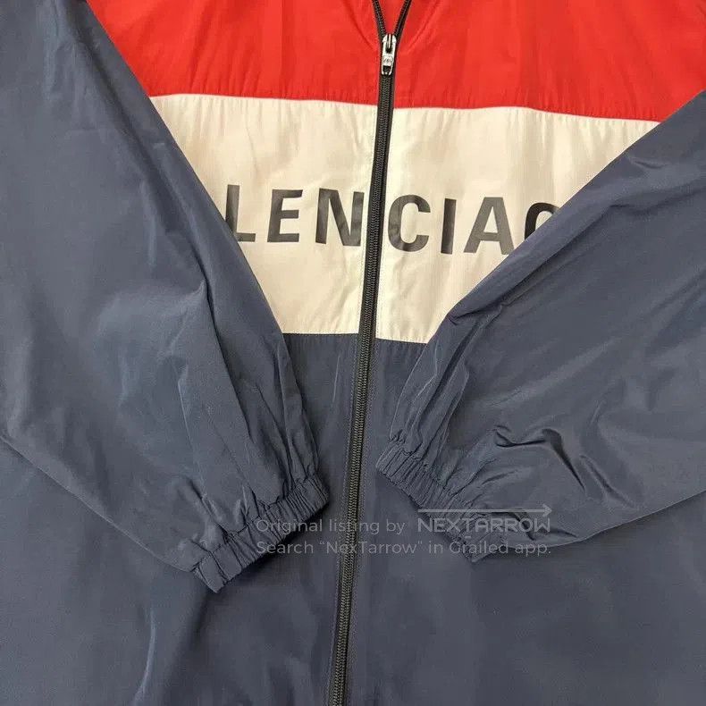Balenciaga Balenciaga White Red Blue Windbreaker. Size US XS / EU 42 / 0 - 2 Thumbnail