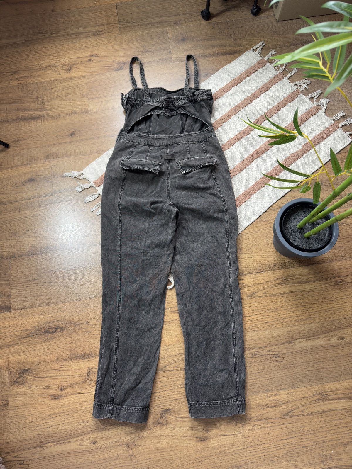 Free People VINTAGE FREE PEOPLE WASHED DENIM 2000s OVERALLS SUIT PANTS Size M / US 6-8 / IT 42-44 - 6 Thumbnail
