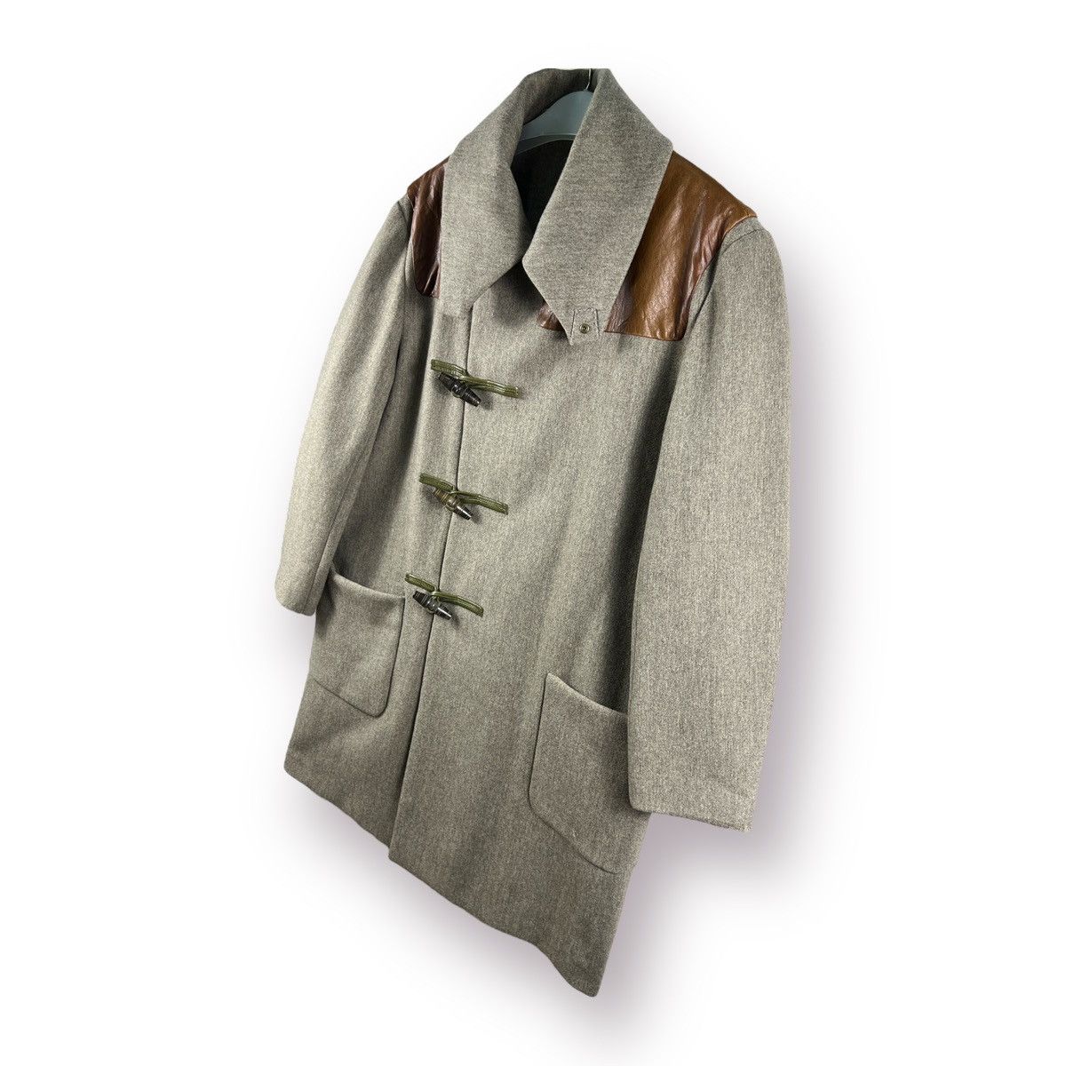 Paul Smith 🔥Super Private Collection🔥 Duffle Coat w/ Leather Part Size US M / EU 48-50 / 2 - 2 Thumbnail