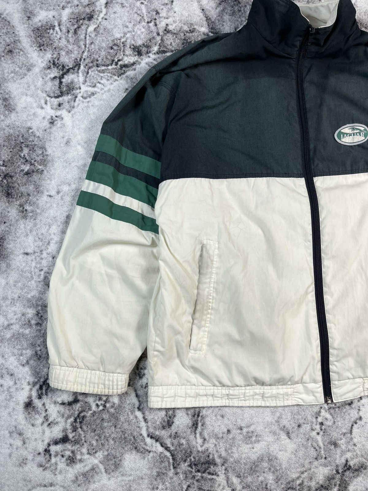 Vintage Vintage Jaguar Track Jacket Green White Zip XL Size US XL / EU 56 / 4 - 3 Thumbnail