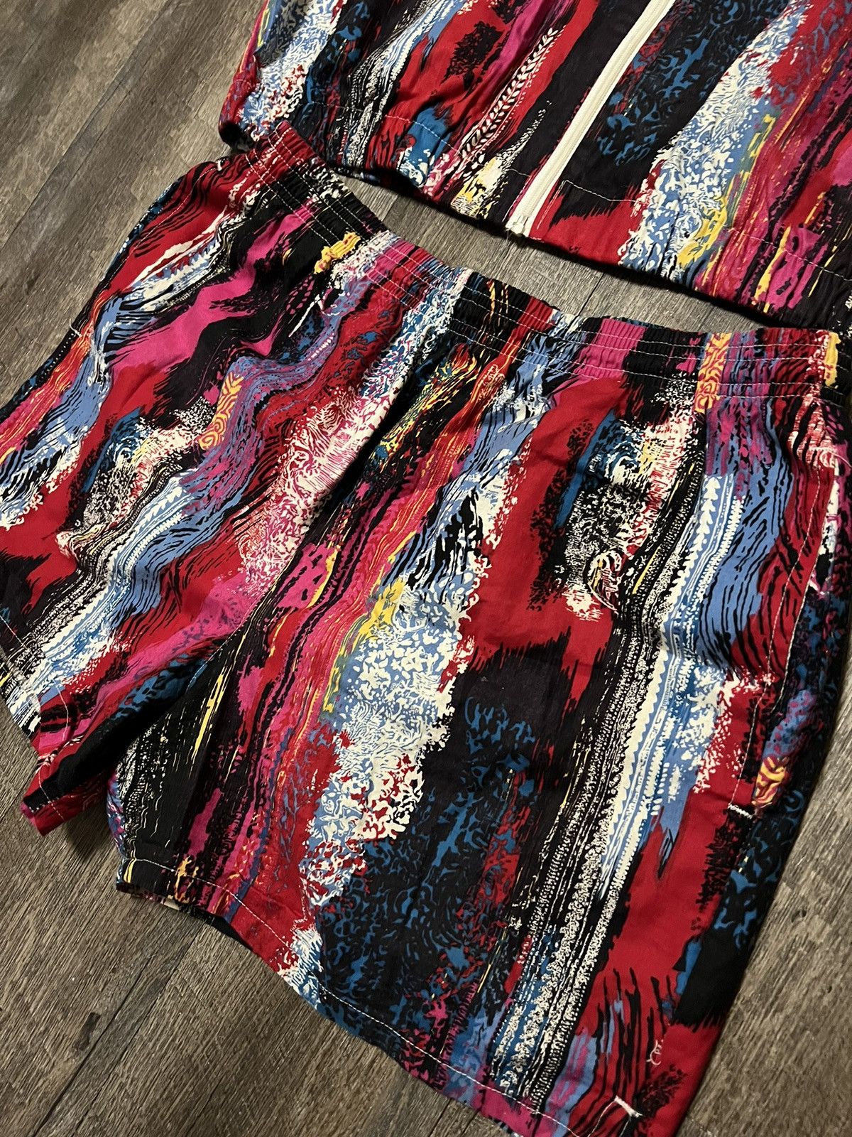 Vintage Vintage Stephen Williams Paint Brush Shirt Shorts Set Size US L / EU 52-54 / 3 - 2 Thumbnail