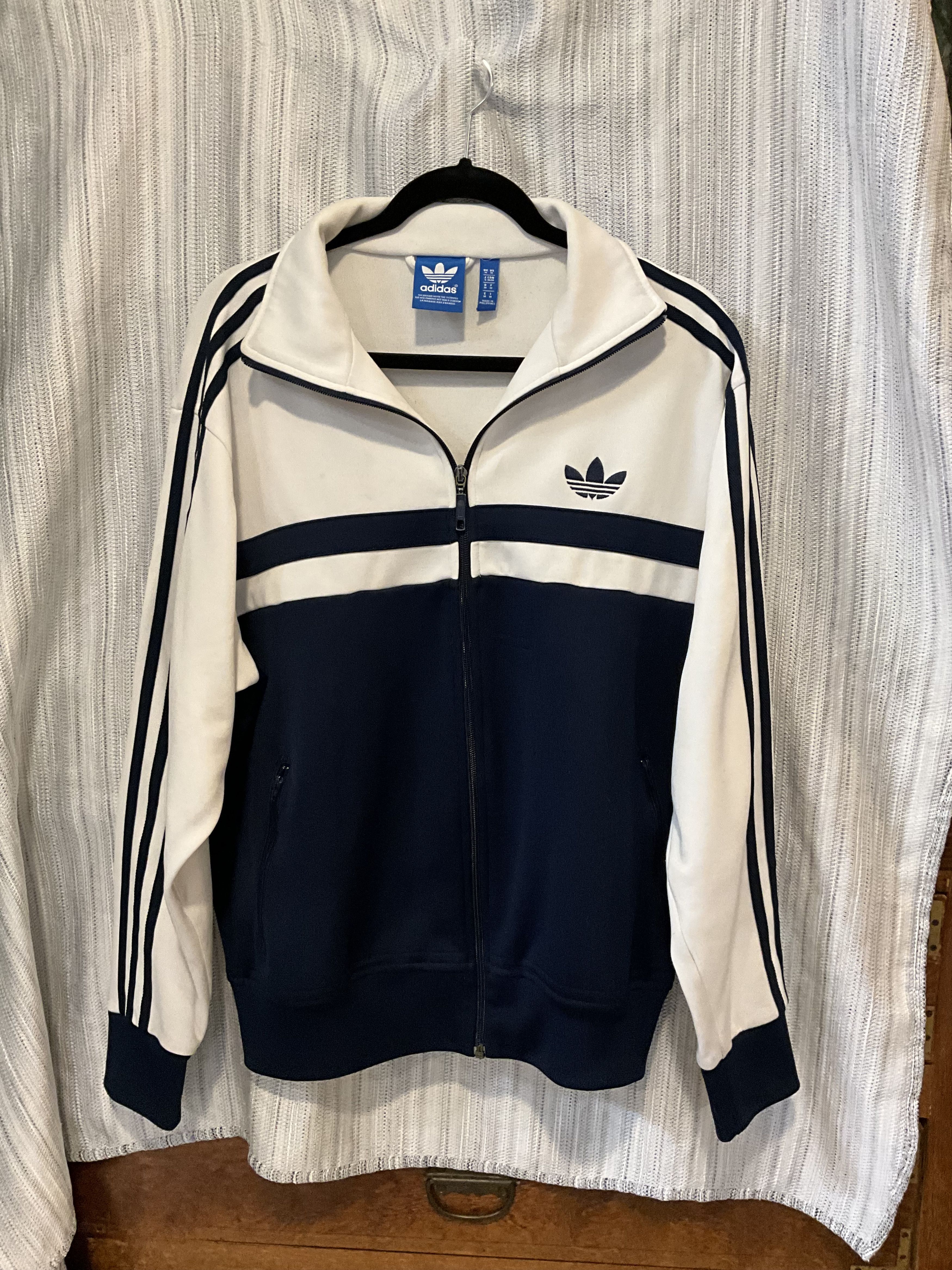Adidas Adidas Originals Trefoil Track Jacket Navy/Cream – Medium Size US M / EU 48-50 / 2 - 3 Thumbnail