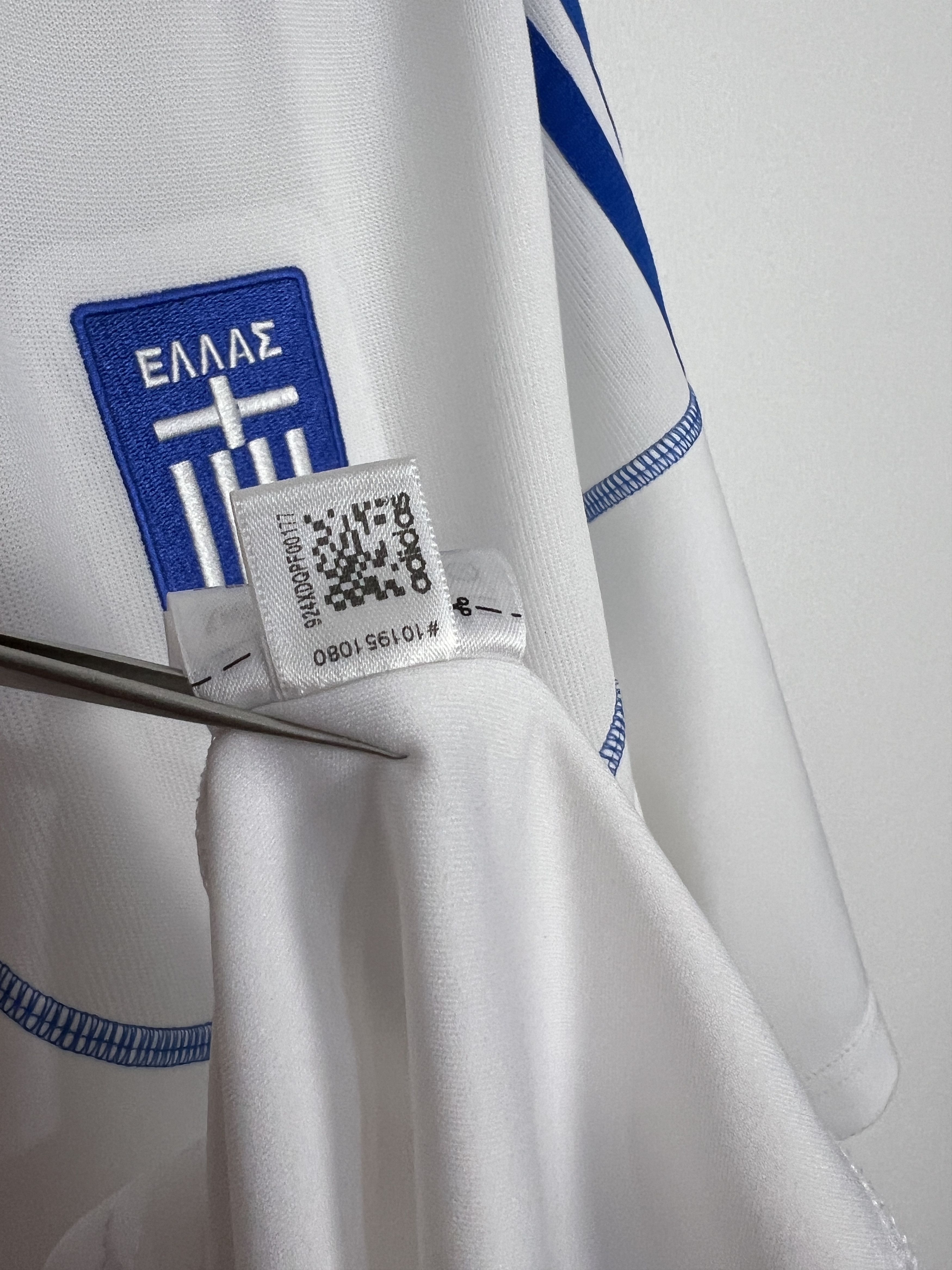 Adidas Greece Home football shirt Soccer National Jersey Trikot Size US XXL / EU 58 / 5 - 8 Thumbnail