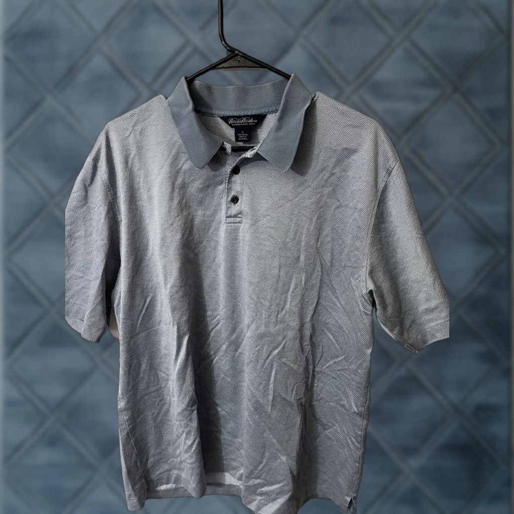 Brooks Brothers Brooks Brothers Shirt Polo Short Sleeve Mens XL Blue 100% Cotton Knit Button Collared Logo Casual Business Golf All Seasons Lightweight Size US XL / EU 56 / 4 - 1 Thumbnail