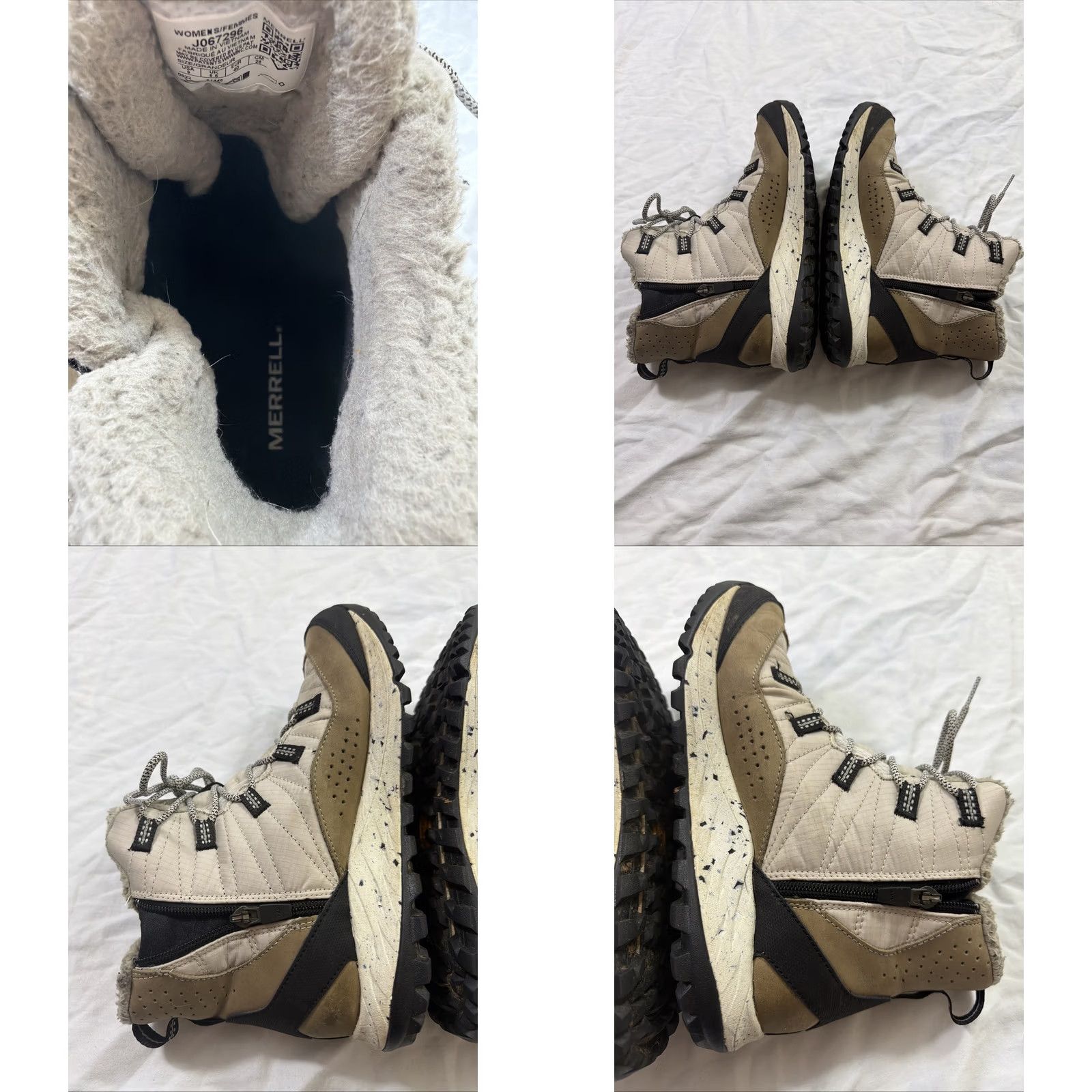 Merrell Merrell Antora Sneaker Boot Women’s 9 Brown Beige Hiking Shoes Synthetic Upper Size US 9 / IT 39 - 10 Thumbnail