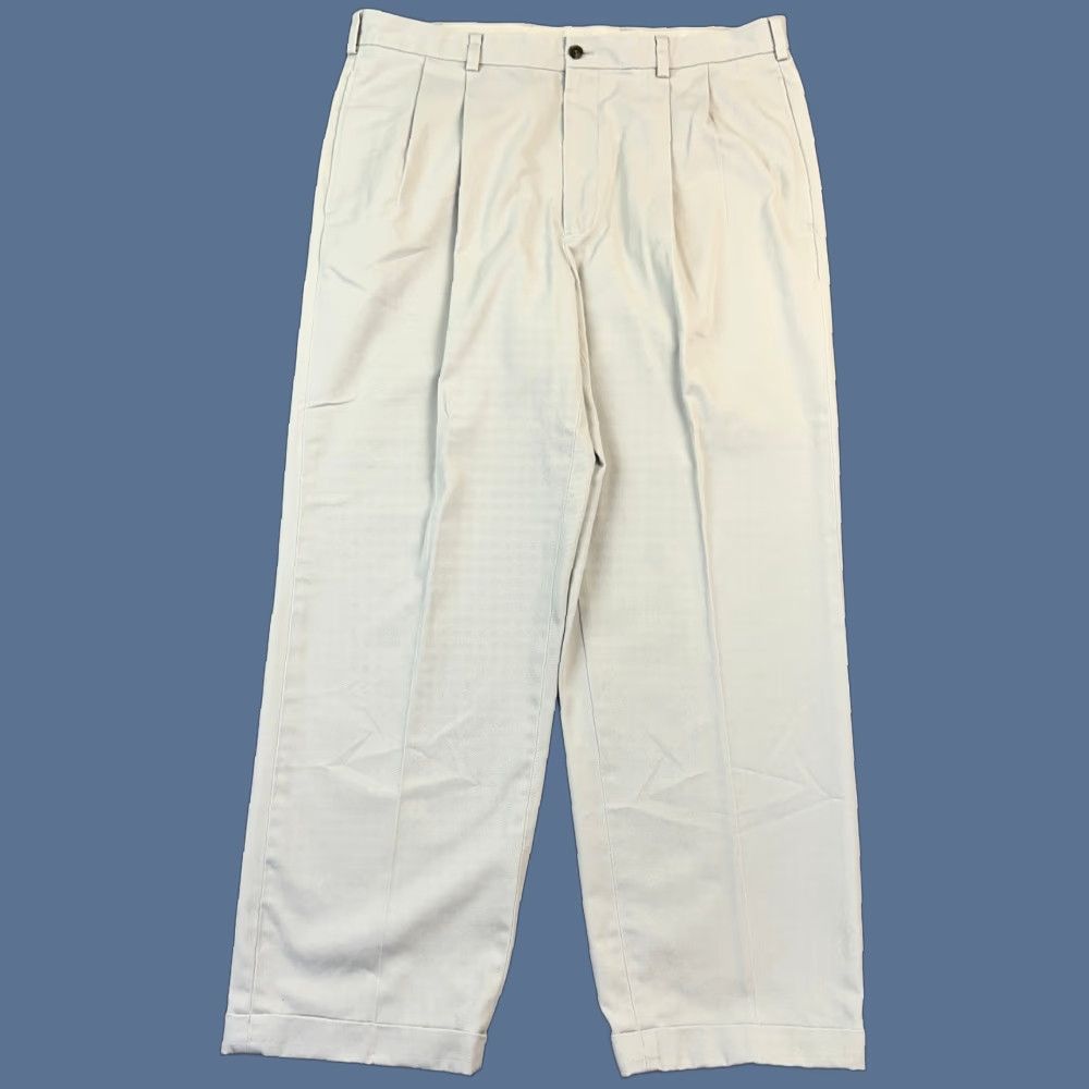 Brooks Brothers Brooks Brothers Pants Mens 38x30 Beige Elliot Advantage Chino Pleated Cuffed Size US 38 / EU 54 - 1 Thumbnail