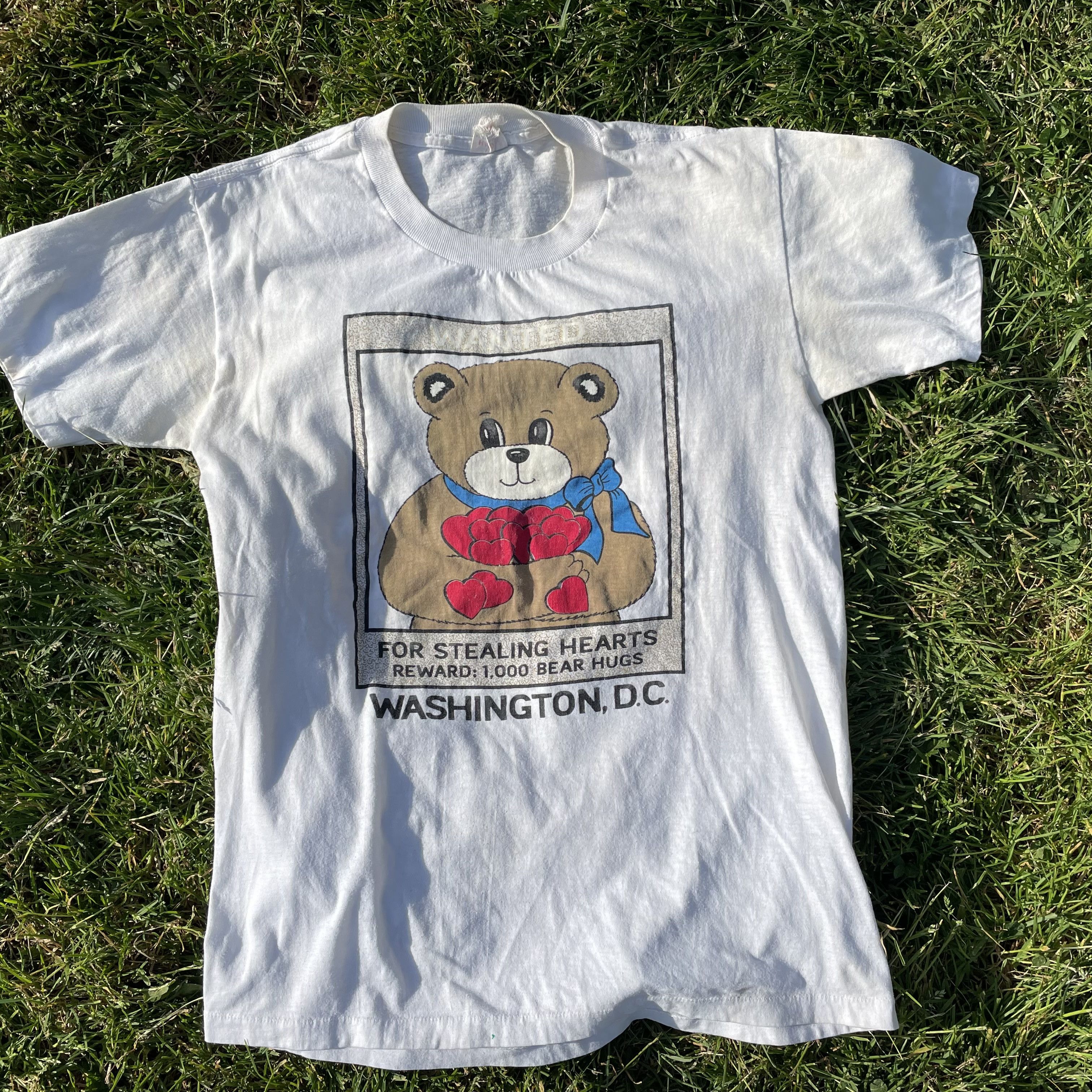 Other Rare 1980s "Wanted" Teddy Bear Washington D.C. Souvenir Tee Size US S / EU 44-46 / 1 - 1 Thumbnail