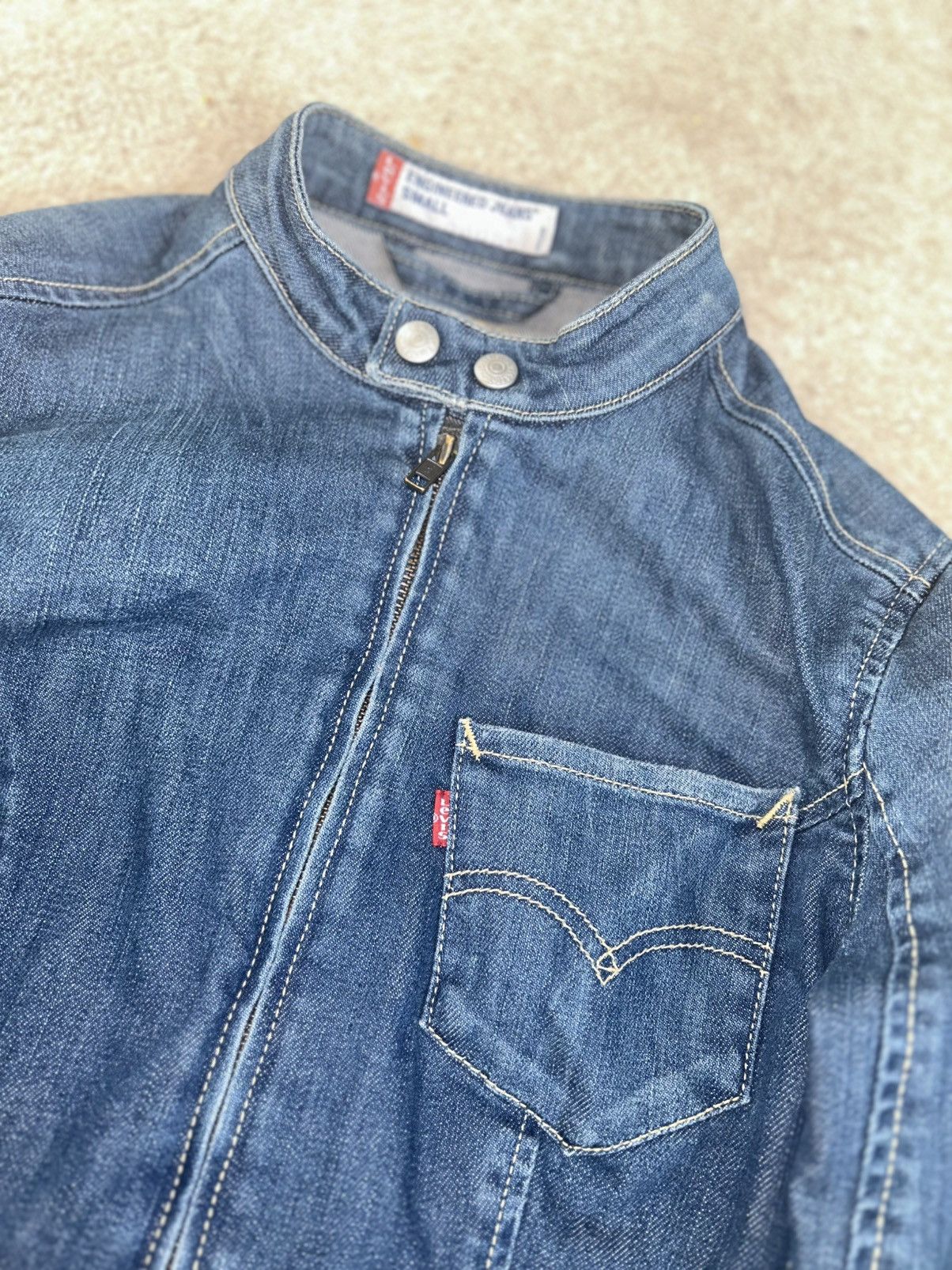 Levi's Levi’s® EMEA Biker Denim Jacket Size S / US 4 / IT 40 - 4 Thumbnail