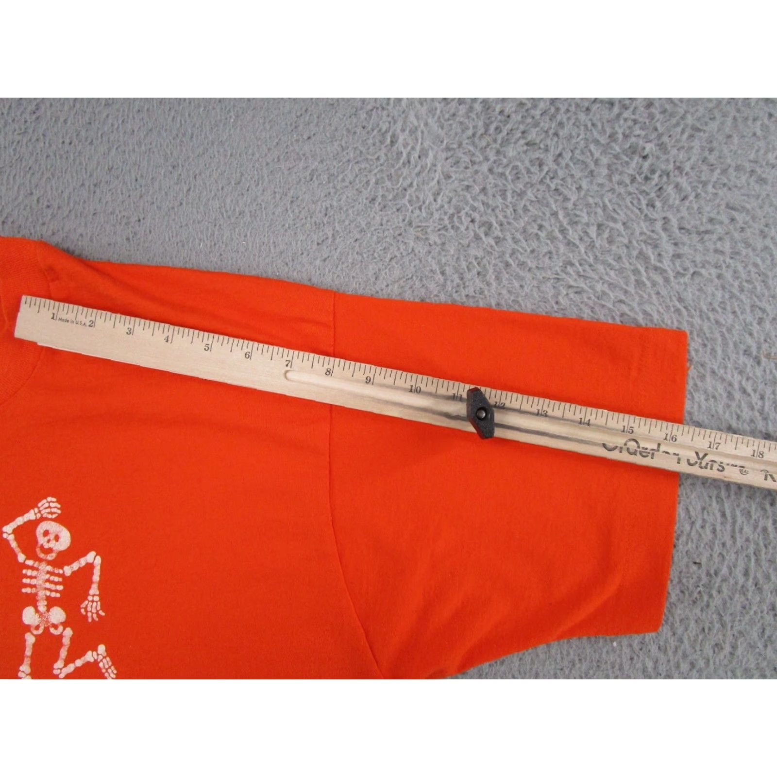 Vintage VINTAGE Screen Stars Halloween 90s Skeletons Shirt Men's XL Orange Size US XL / EU 56 / 4 - 7 Thumbnail