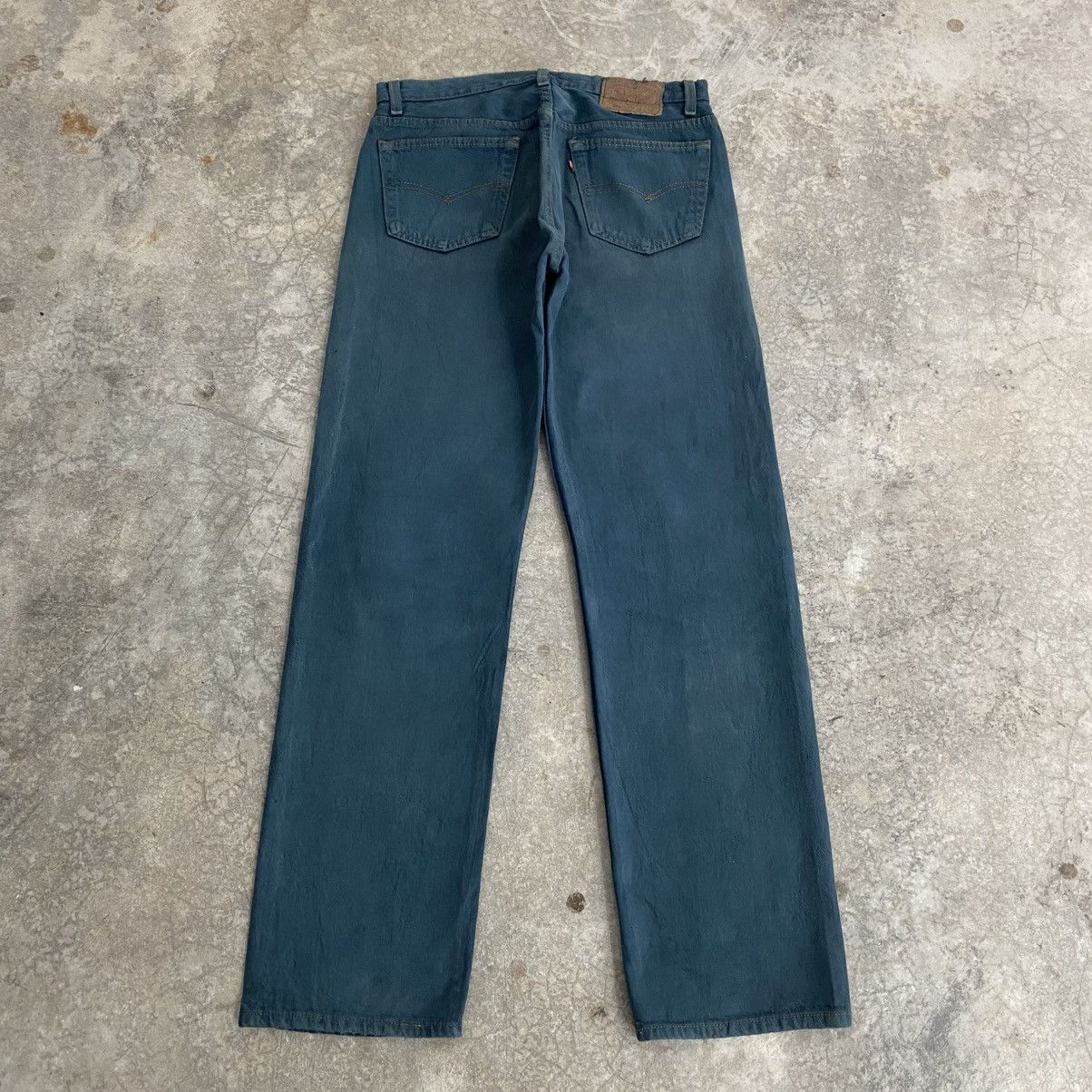 Levi's Vintage Late 80’s Levis 501 Faded Hunter Green Jeans Size US 32 / EU 48 - 9 Thumbnail