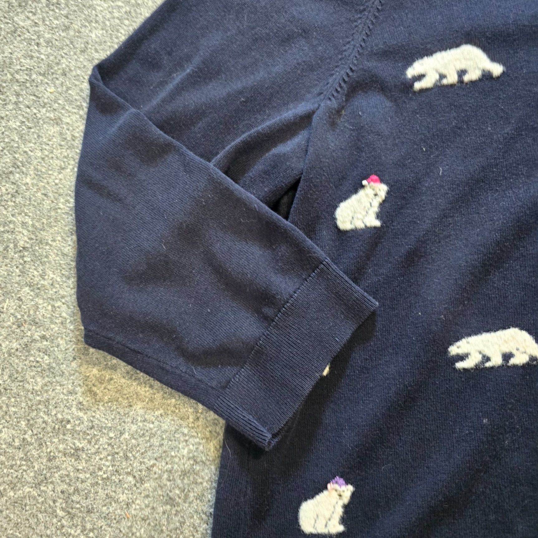 Talbots Talbots Sweater Womens 2X Blue Polar Bears Embroidered Winter Casual Pullover Knit Long Sleeve Round Neck Size XXL / US 16-18 / IT 52-54 - 5 Thumbnail