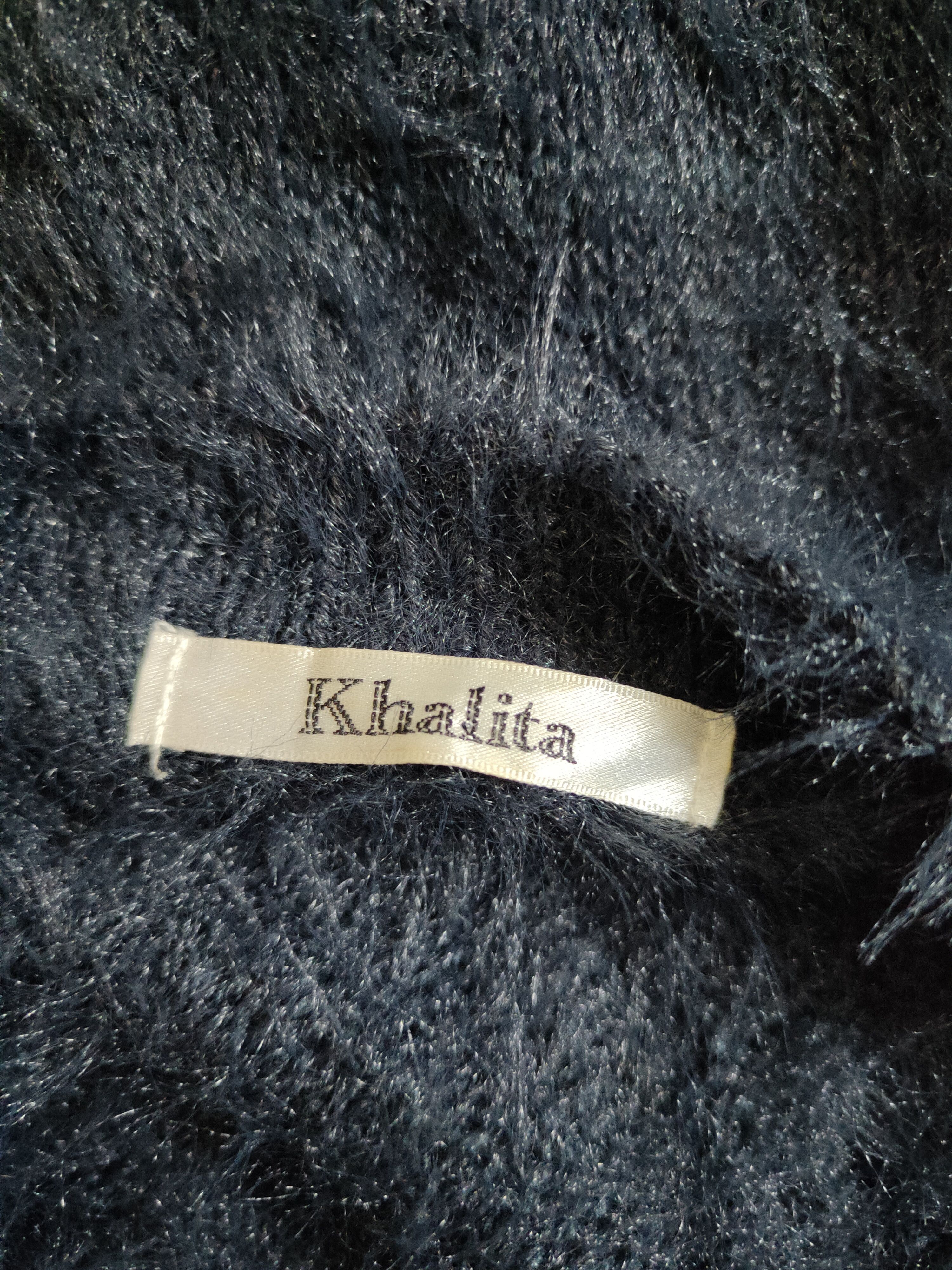 Japanese Brand × Vintage Vintage Khalita Navy Fur Mohair Knitwear like krisvanassche Size M / US 6-8 / IT 42-44 - 12 Thumbnail