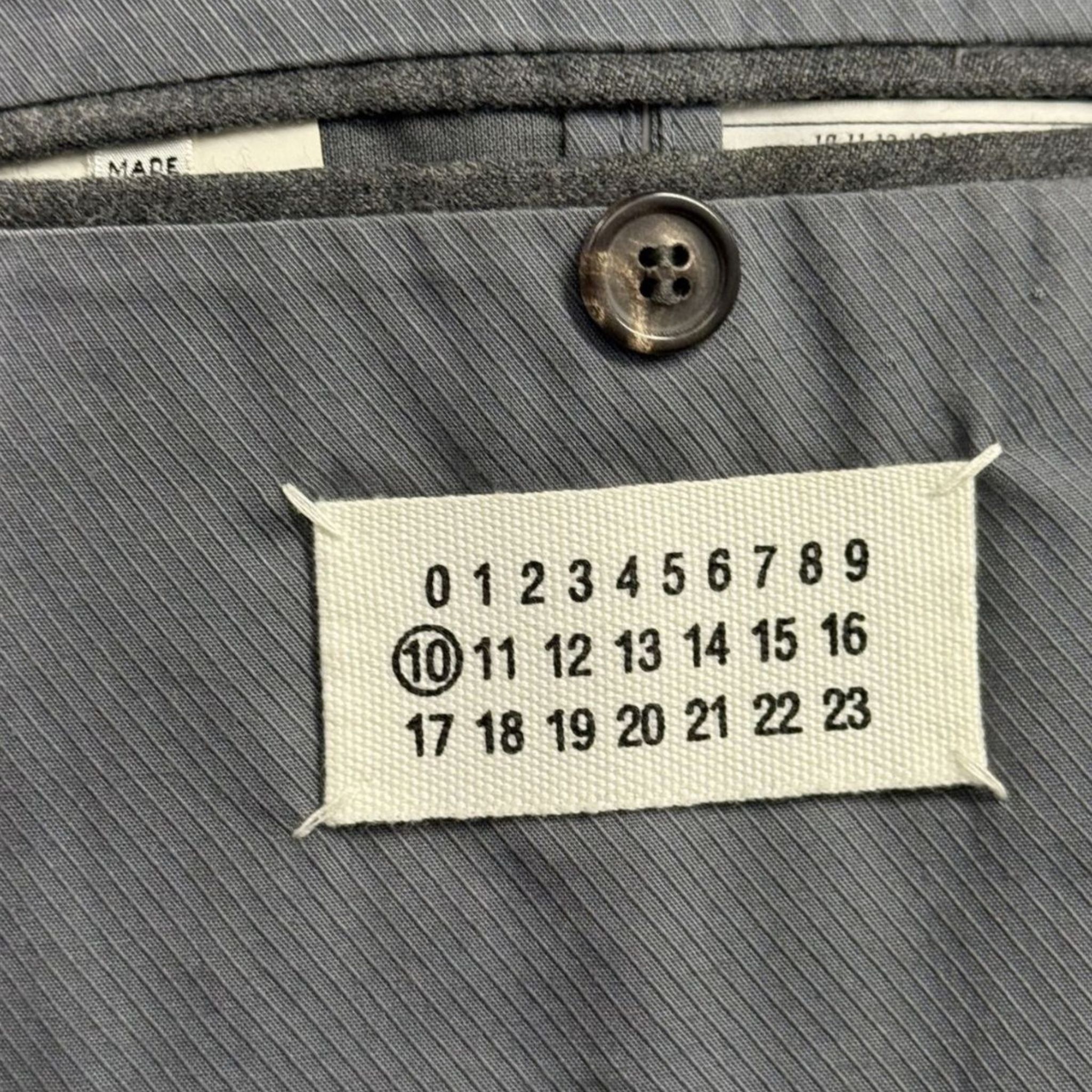 Maison Margiela MAISON MARTIN MARGIELA Grey Wool Blazer Jacket Size US M / EU 48-50 / 2 - 8 Thumbnail