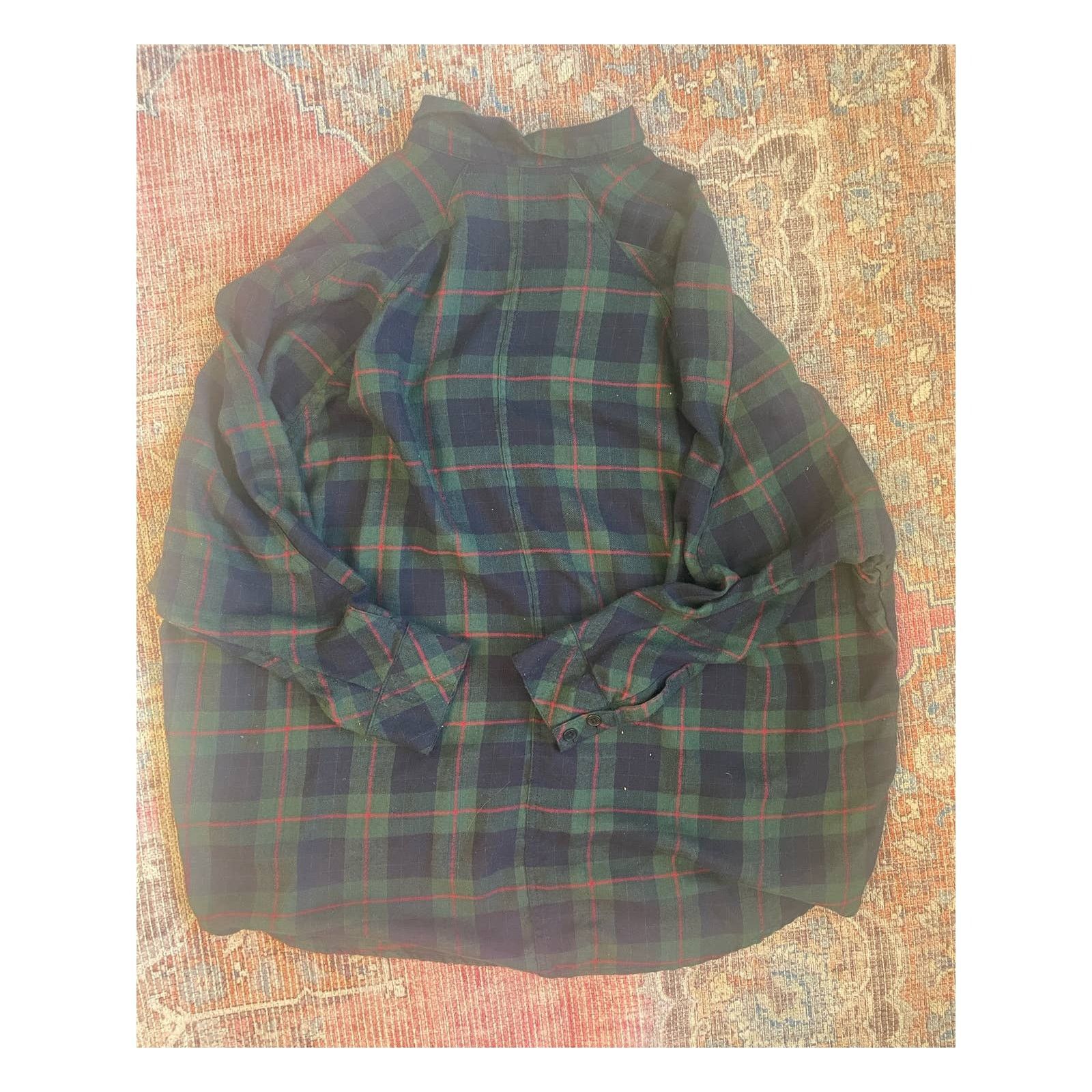 Bdg BDG Womens Shirt Size M Flannel Oversized Plaid Dolman Size M / US 6-8 / IT 42-44 - 2 Thumbnail
