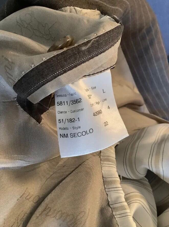 Brioni Brioni Blazer Size 52L Wool Striped Two Button Double Vent Size 52L - 9 Thumbnail