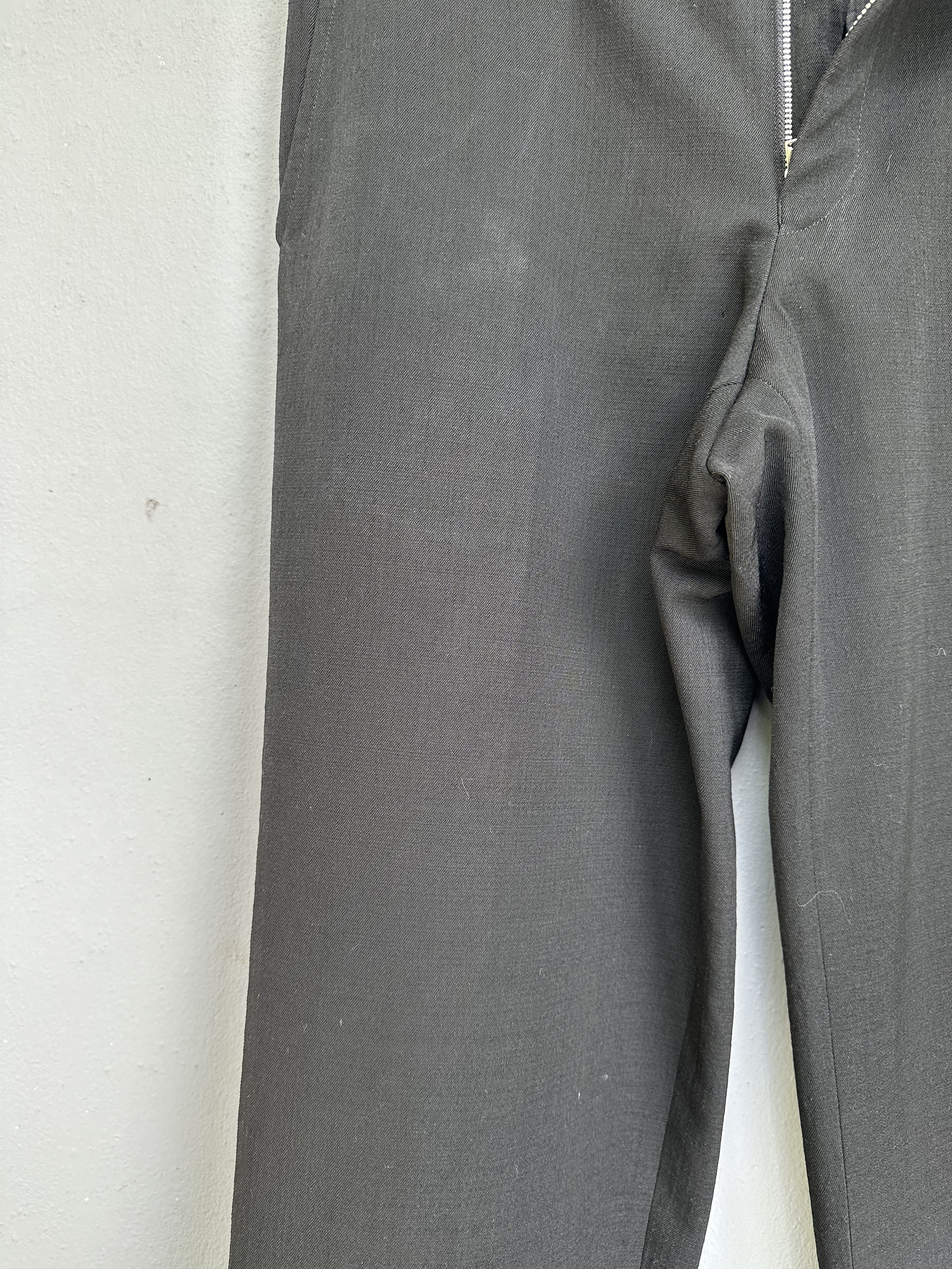 Comme des Garcons Homme Vintage AD01 CDGH Wool Black Baggy Trouser Pant Size US 31 - 9 Thumbnail