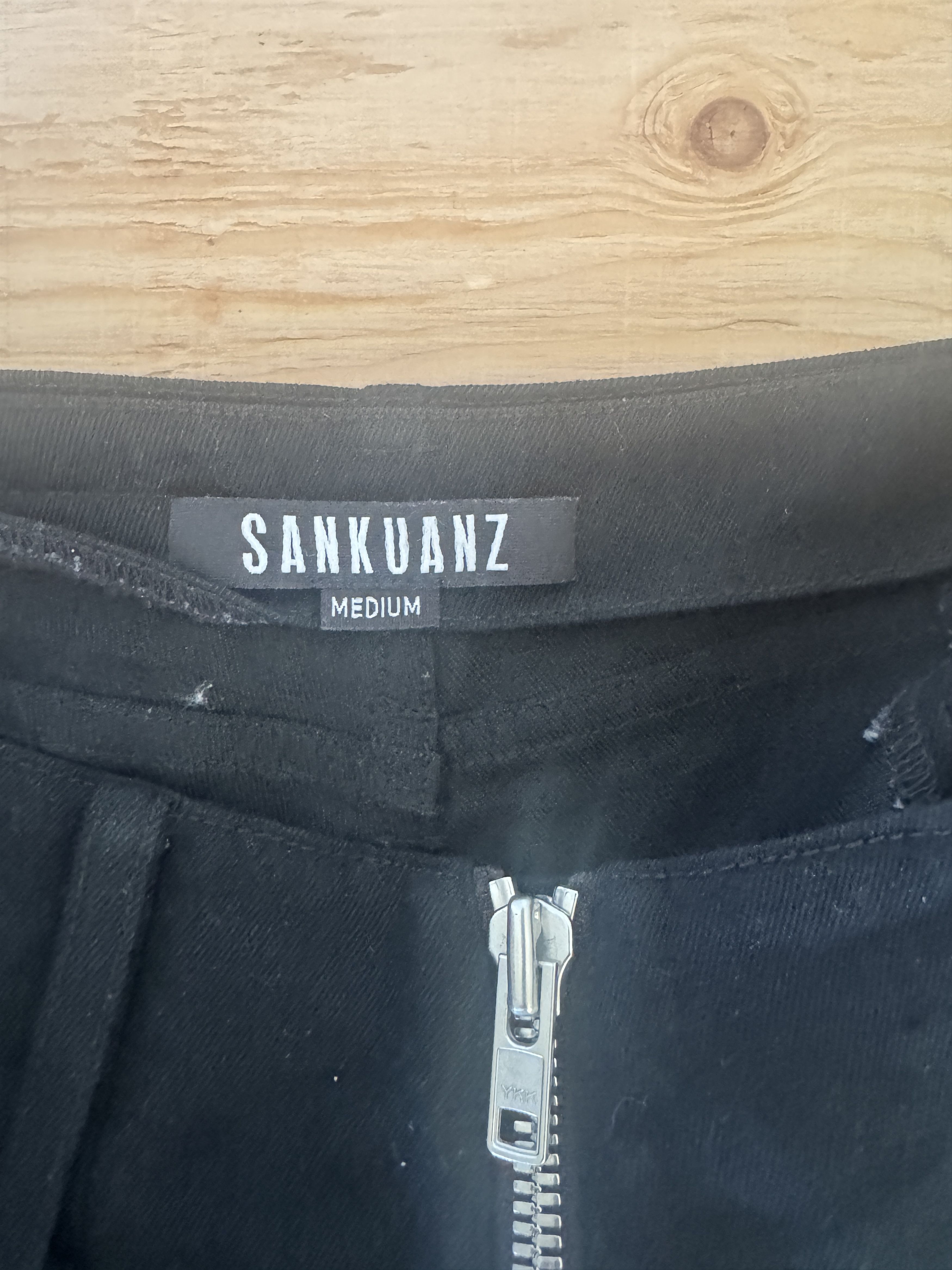 Sankuanz Sankuanz Black Exposed Zipper Cargo Pants Size US 32 / EU 48 - 7 Thumbnail