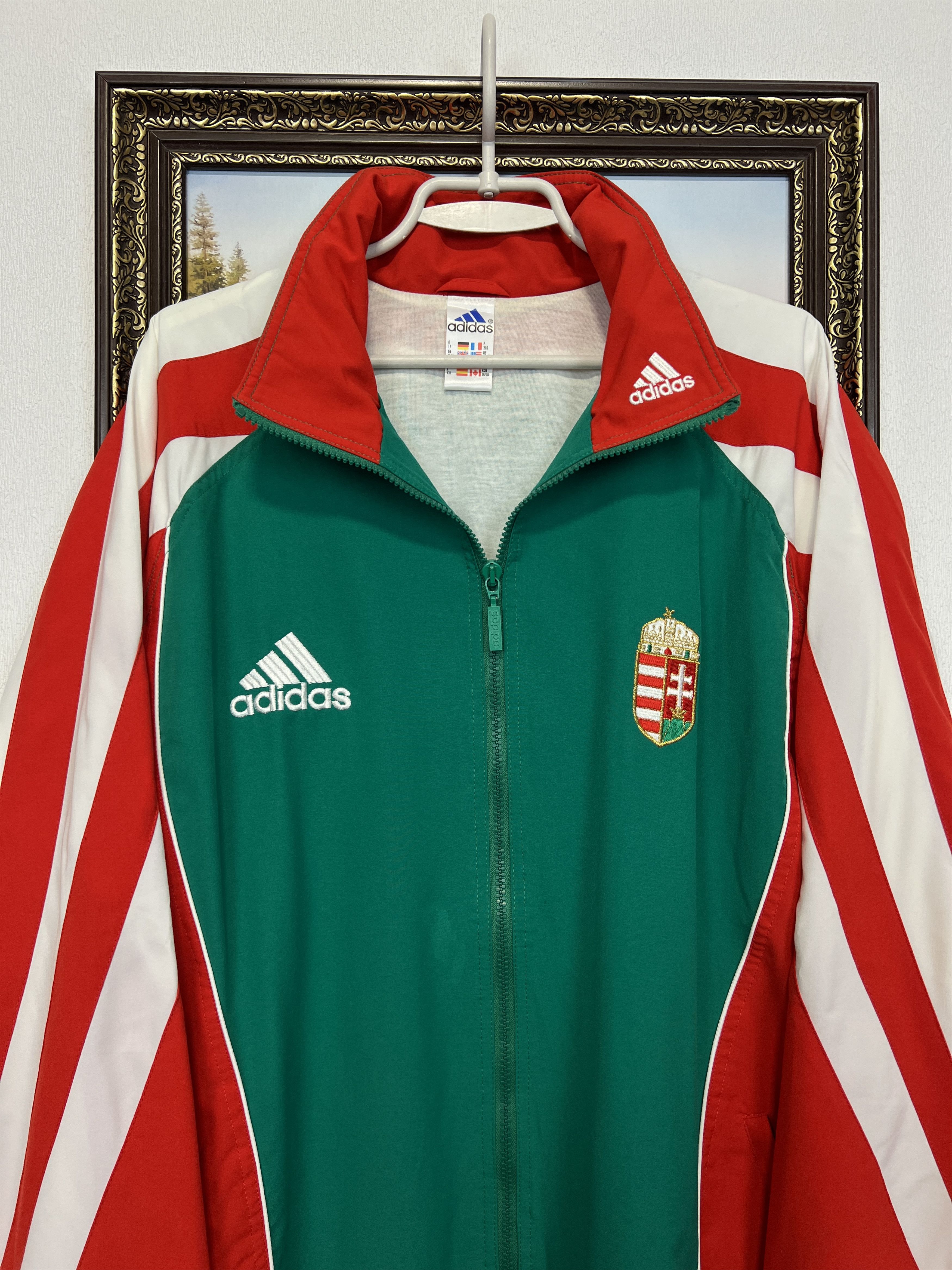 Adidas Hungary Football Suit Soccer Set Jacket Pants Track Top Size US XXL / EU 58 / 5 - 3 Thumbnail